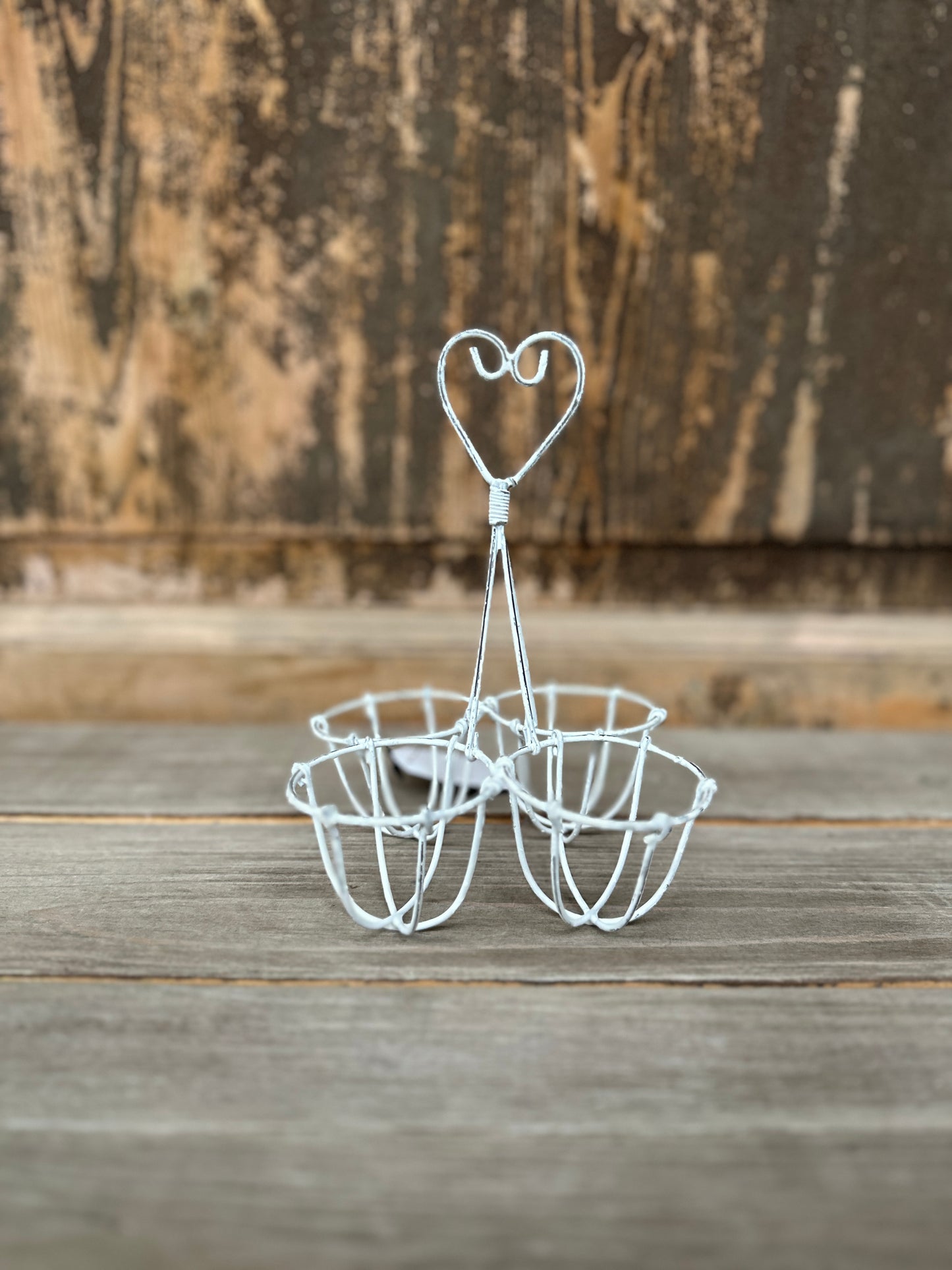 Portauova Con Cuore Bianco