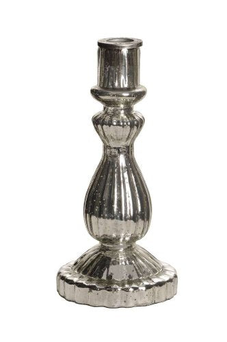 Candelabro In Vetro Mercurizzato