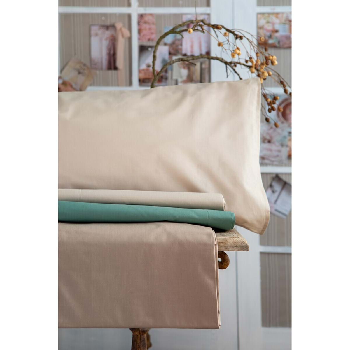 Completo Lenzuola Letto Una Piazza E Mezza Verde Salvia