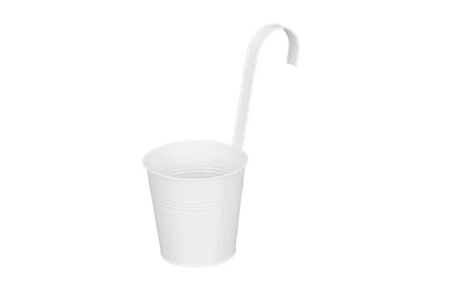 Secchio Da Appendere Con Gancio Bianco