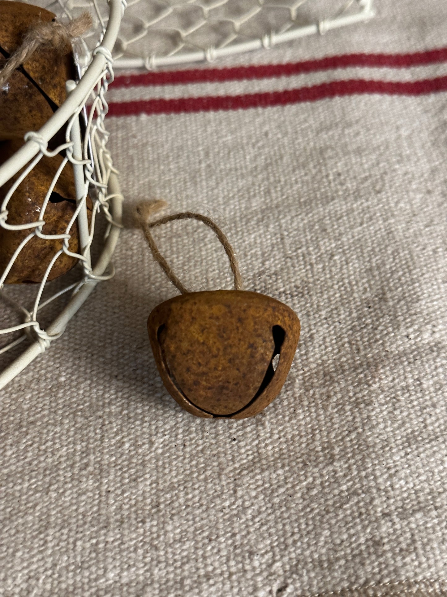 Campanello Ruggine Con Corda