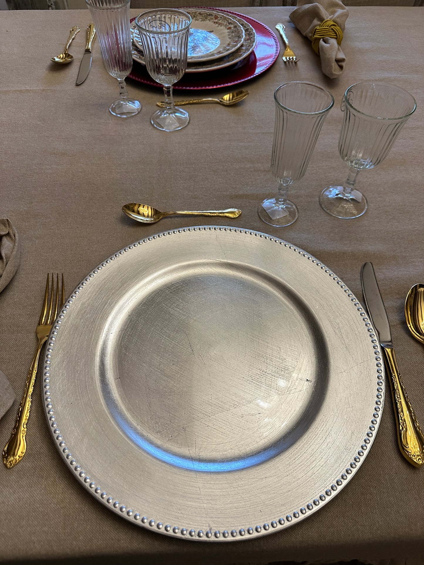Sottopiatto Decorato Argento