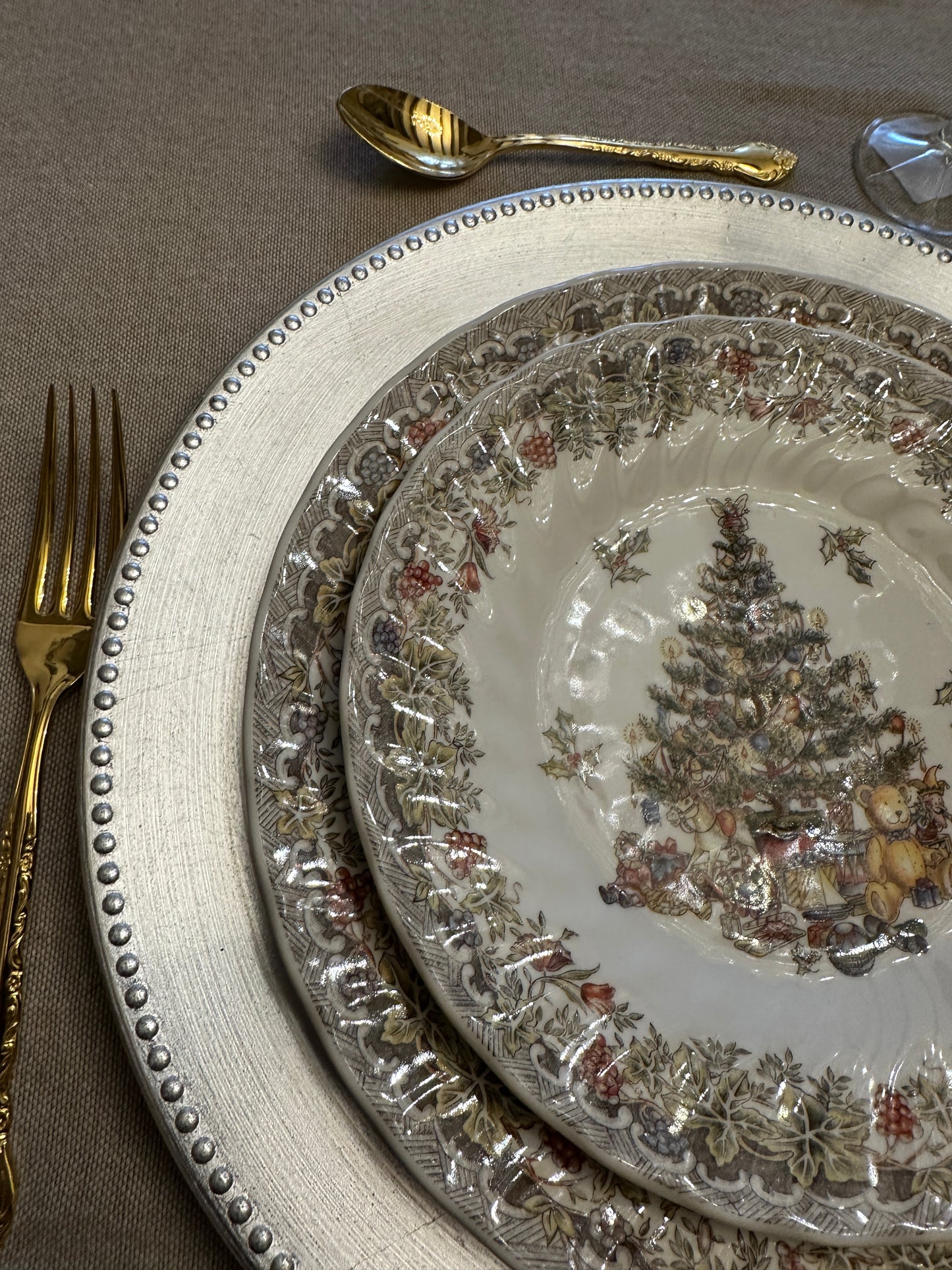 Sottopiatto Decorato Argento