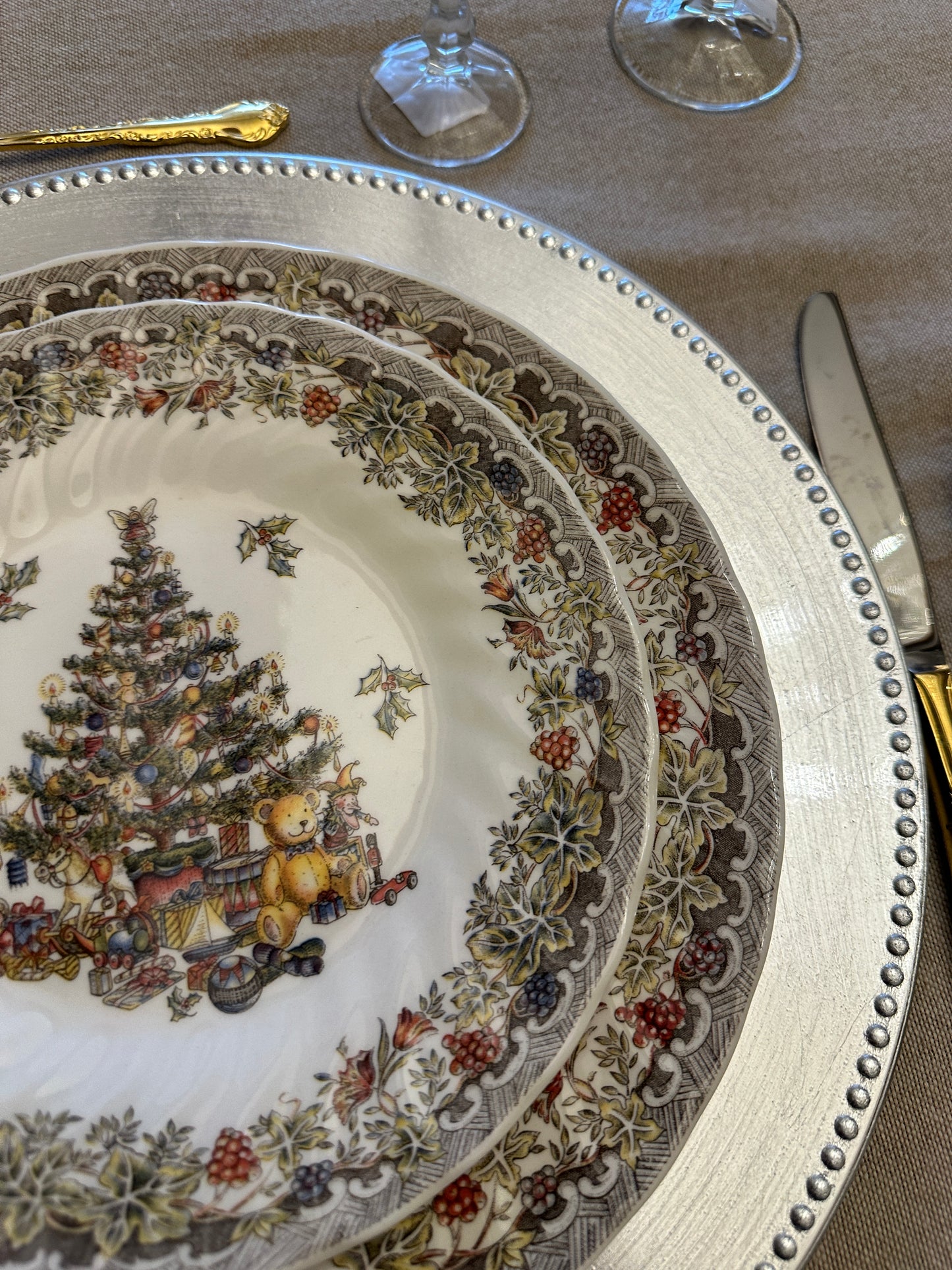 Sottopiatto Decorato Argento