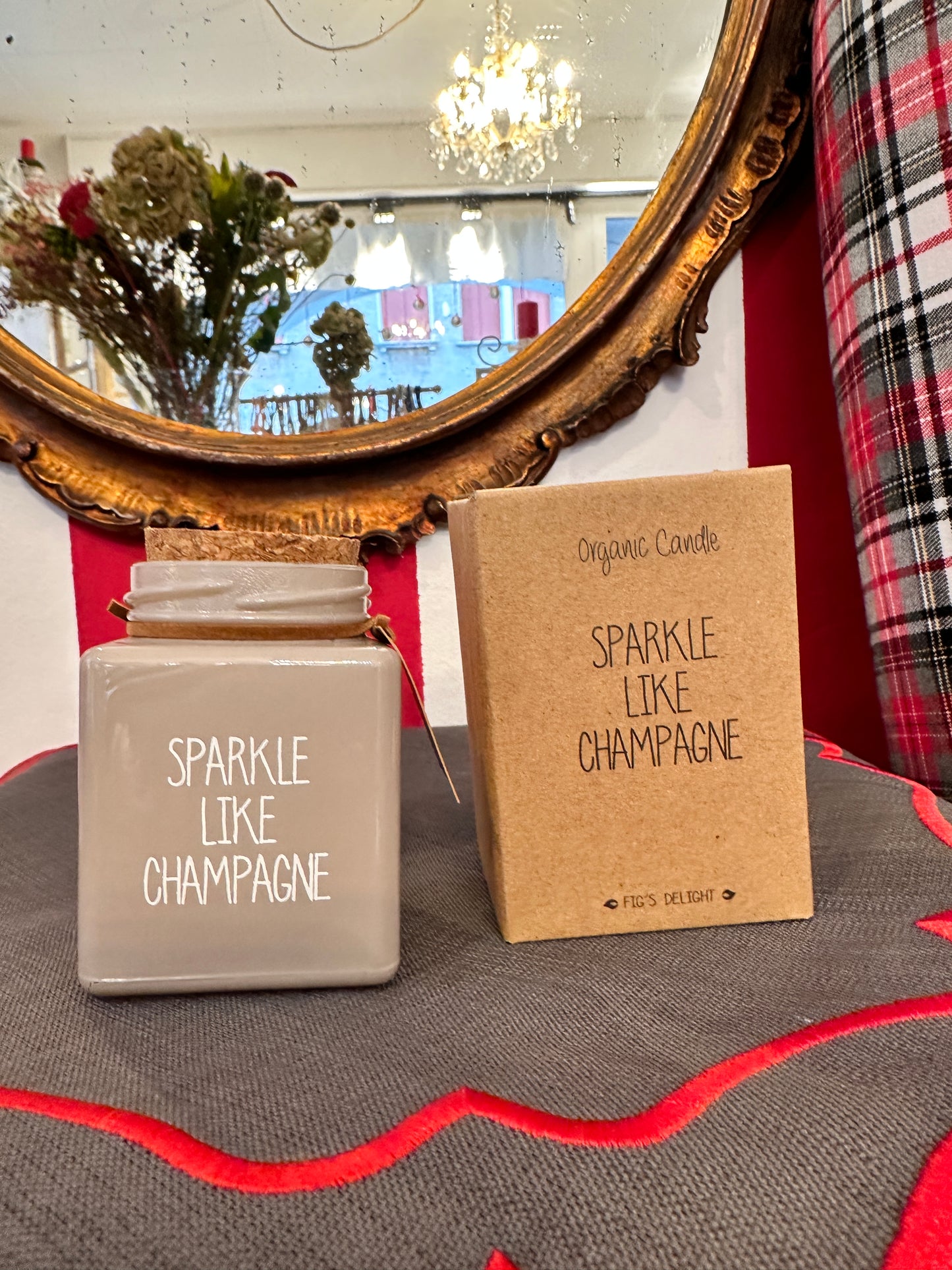 Candela In Bottiglia Con Tappo "Sparkle Like Champagne"