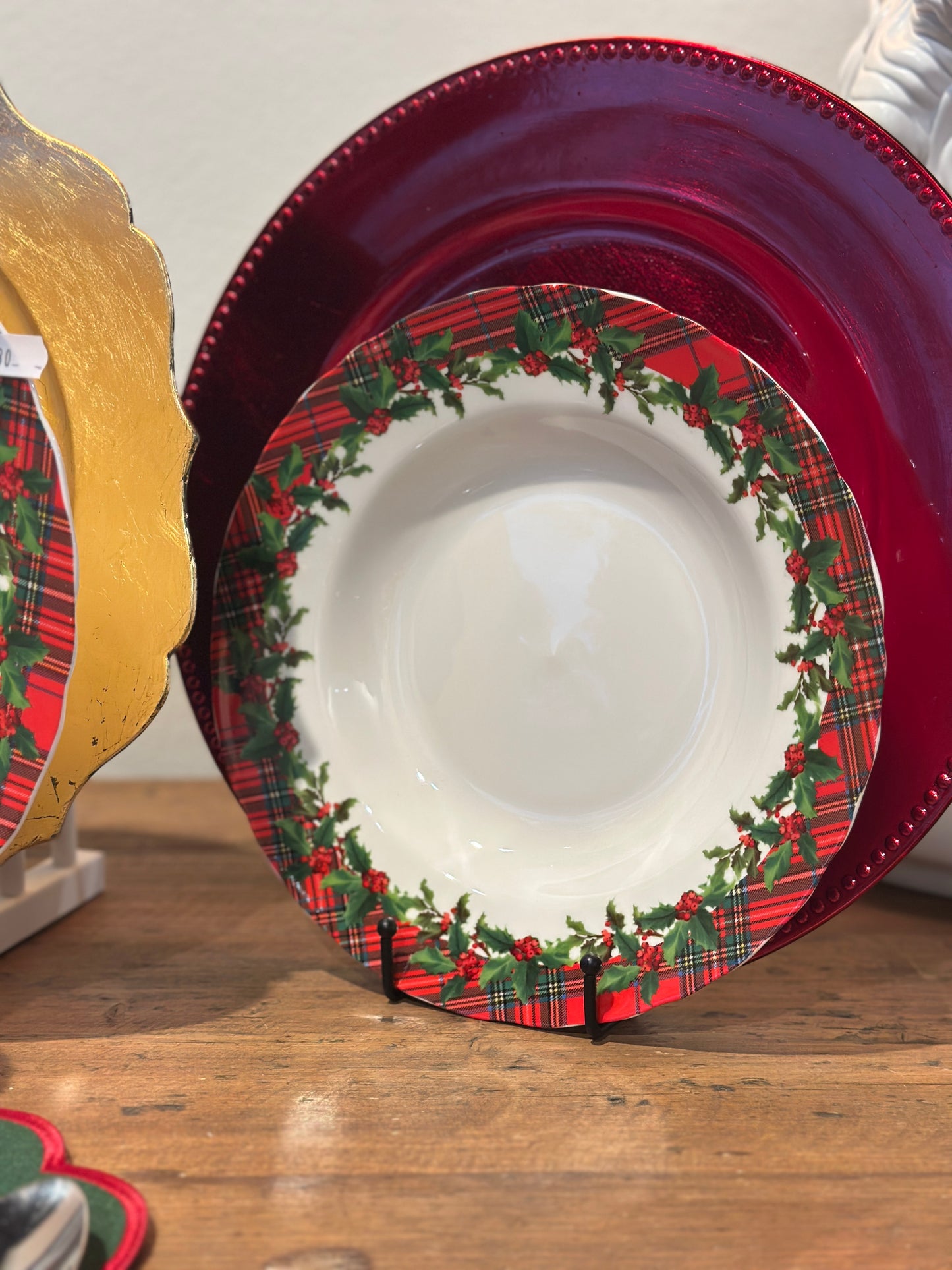 Servizio Piatti Porcellana Albero Di Natale