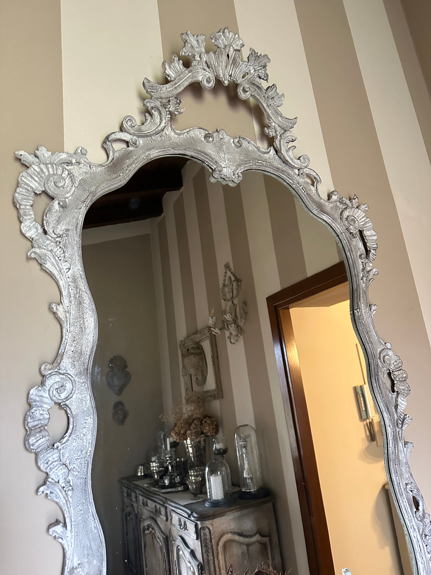 Consolle Antica Con Specchio