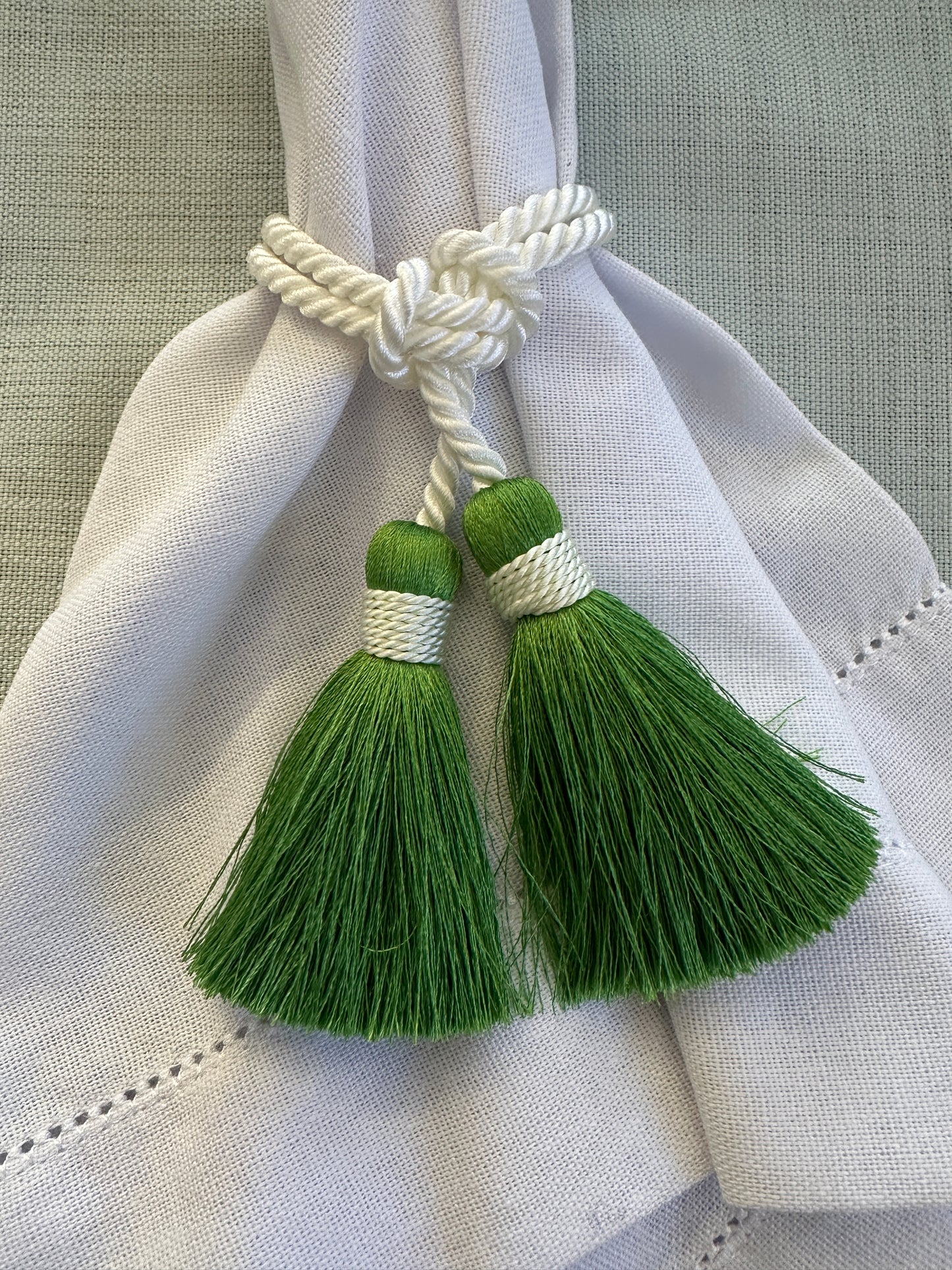 Nappina Lega Tovagliolo Verde & Bianco