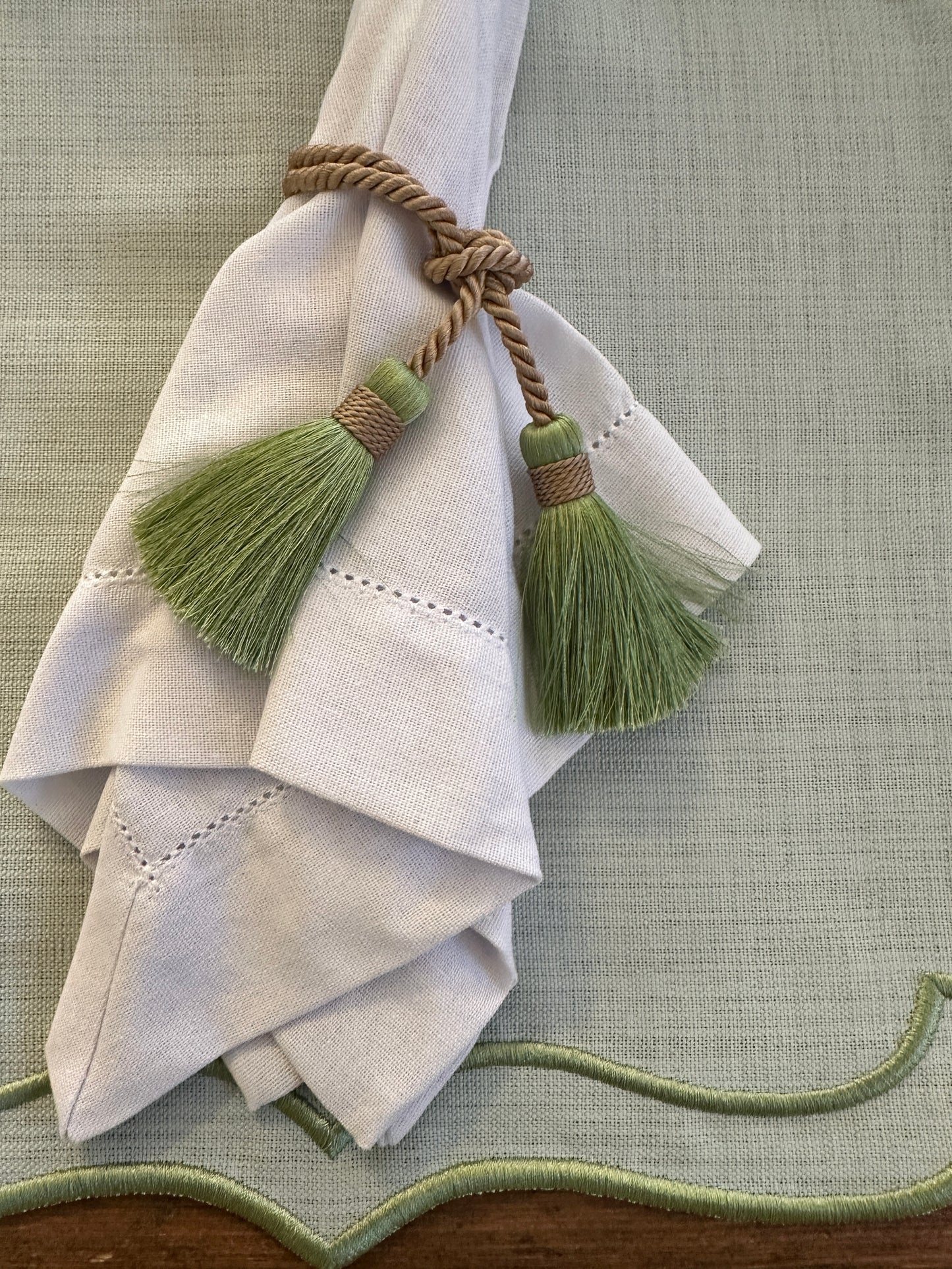 Nappina Lega Tovagliolo Verde Mela