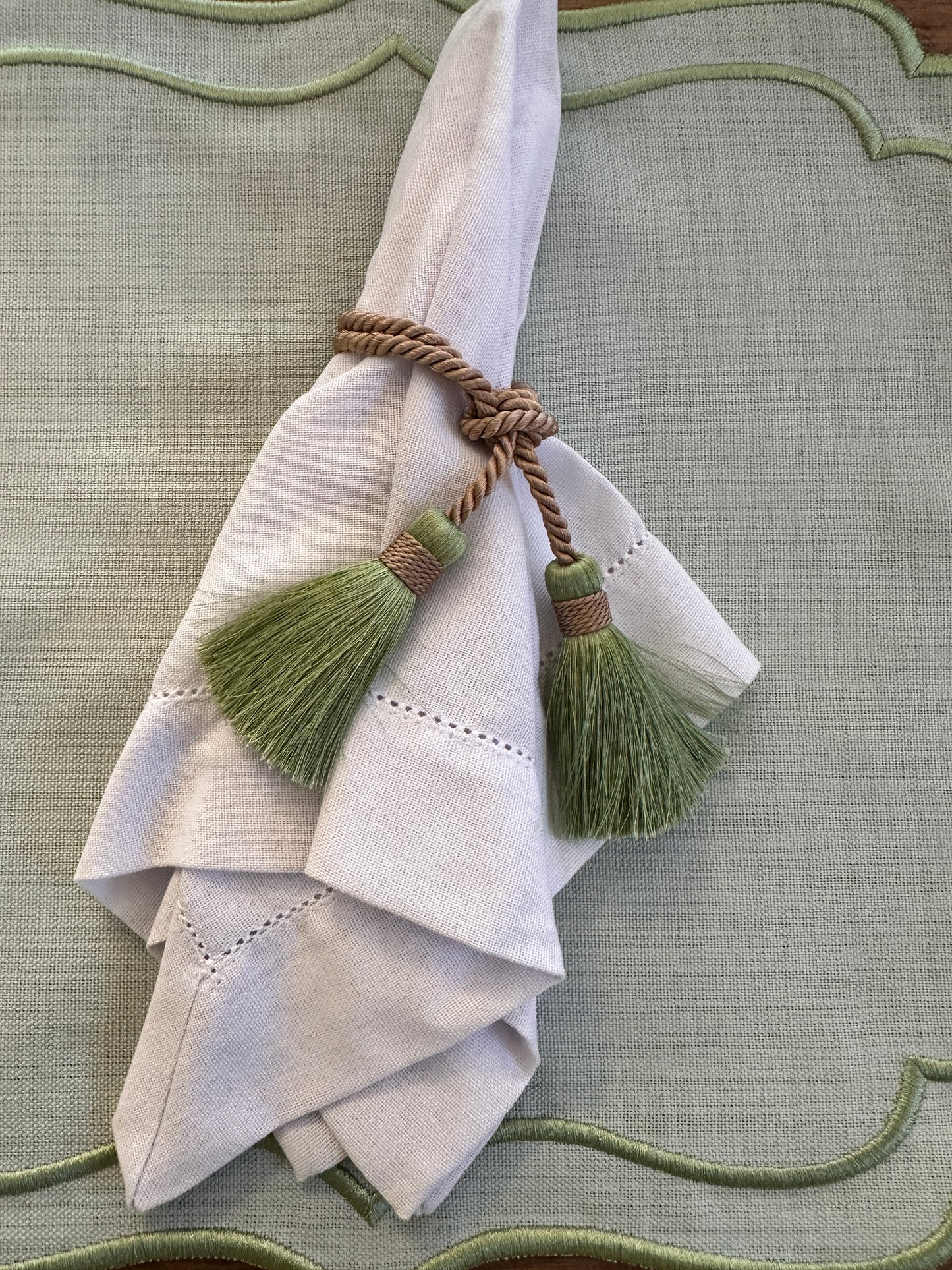 Nappina Lega Tovagliolo Verde Mela