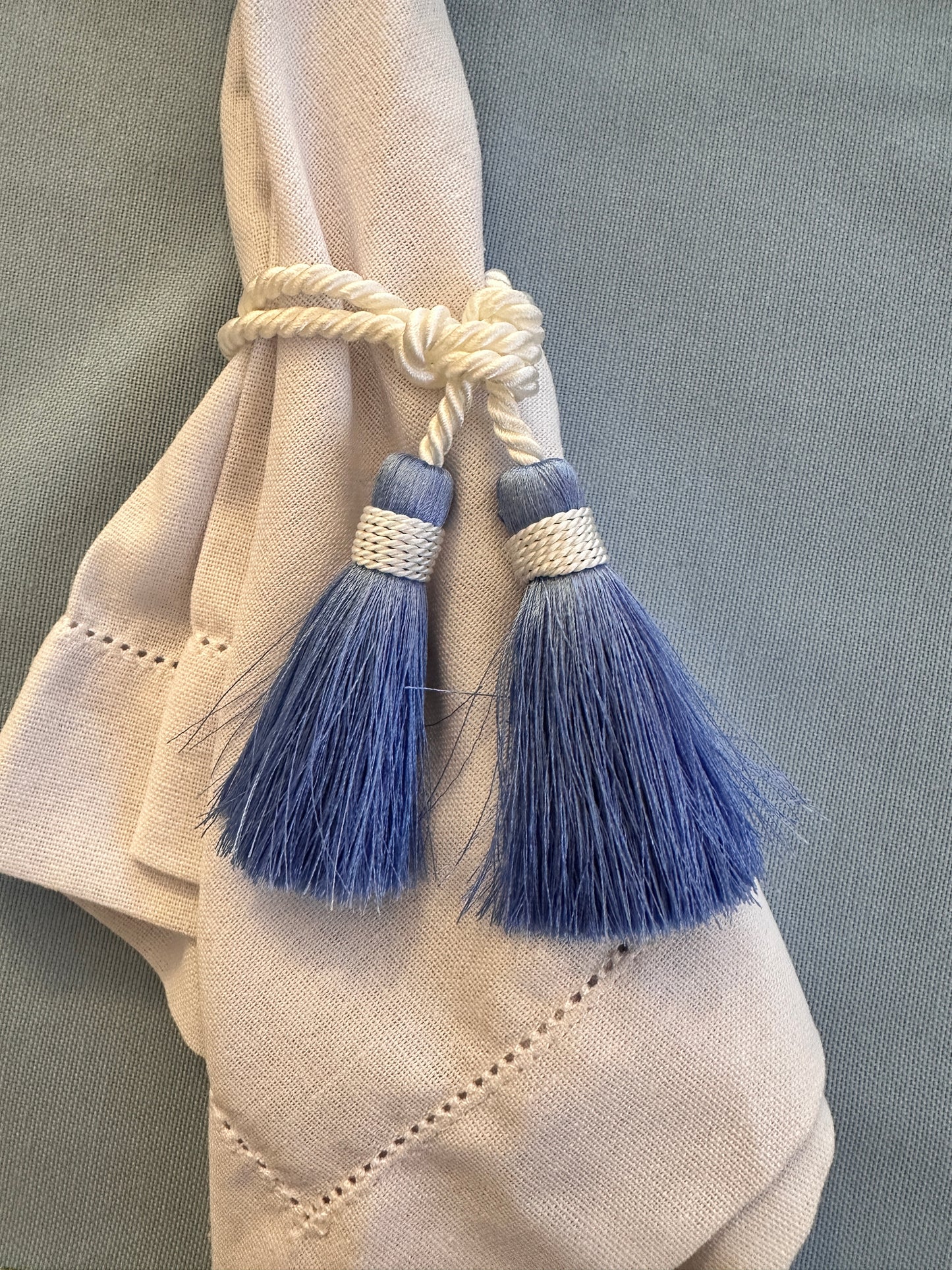 Nappina Lega Tovagliolo Azzurro & Bianco