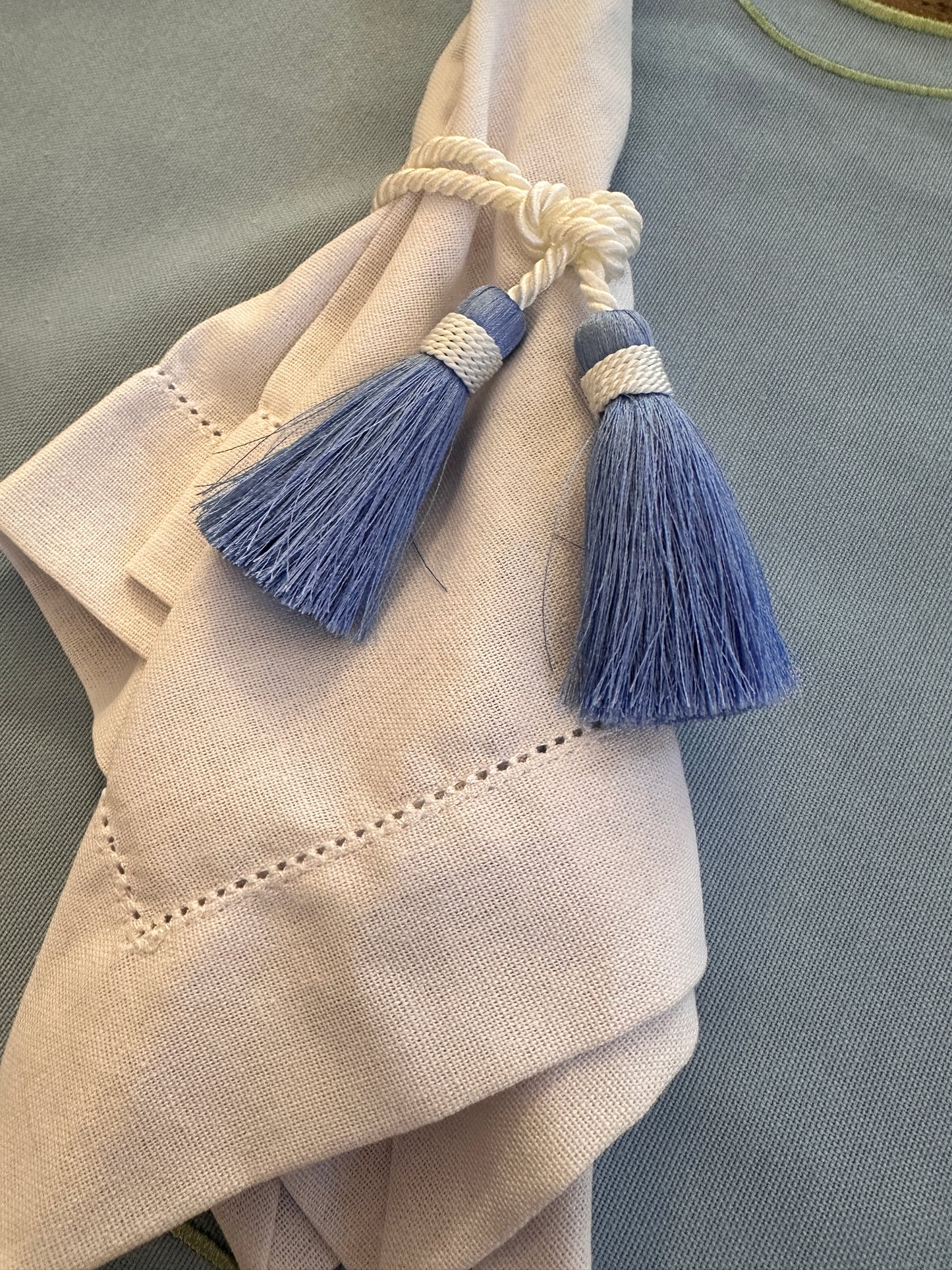 Nappina Lega Tovagliolo Azzurro & Bianco