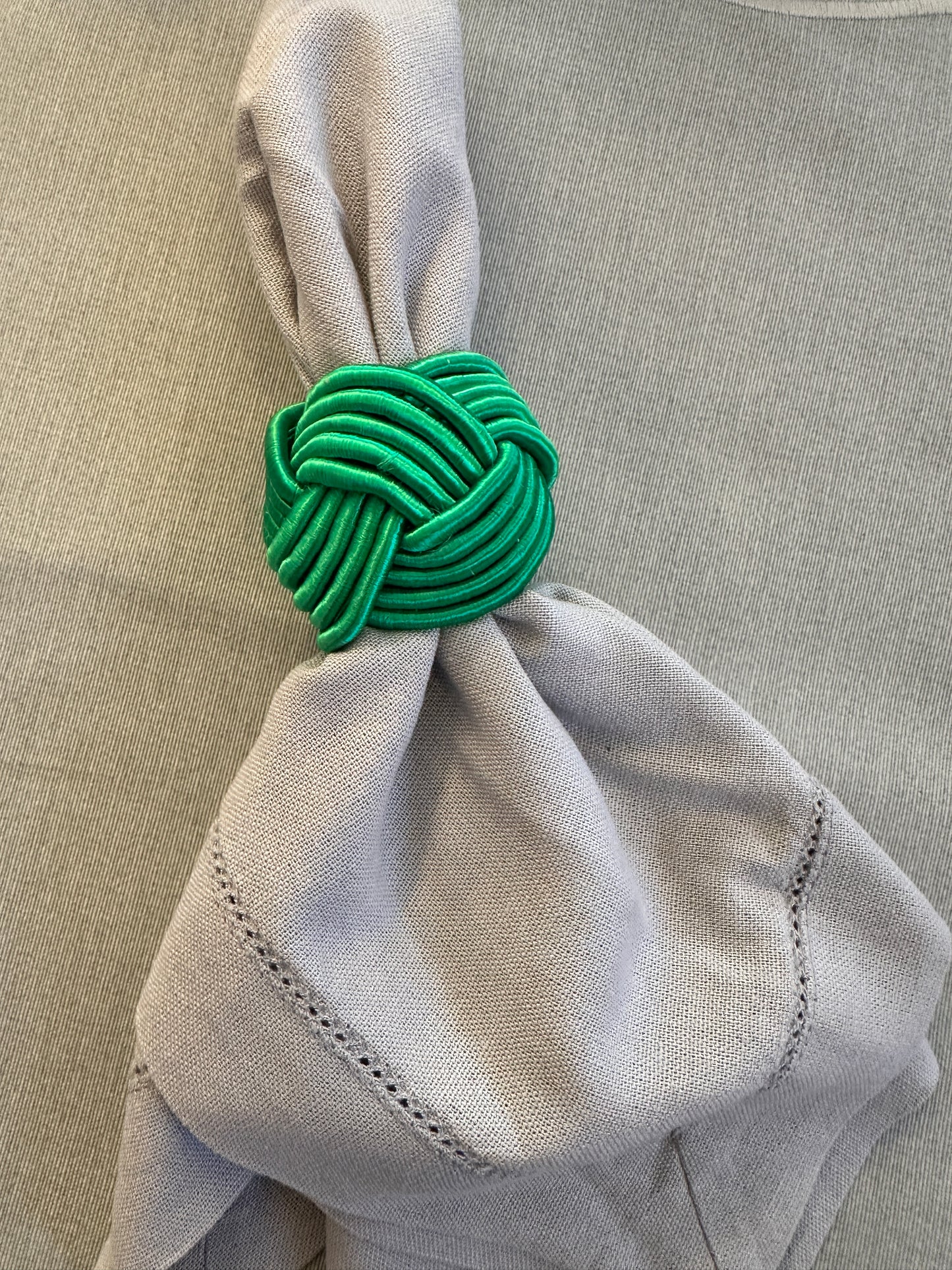 Lega Tovaglioli Nodo Verde Erba