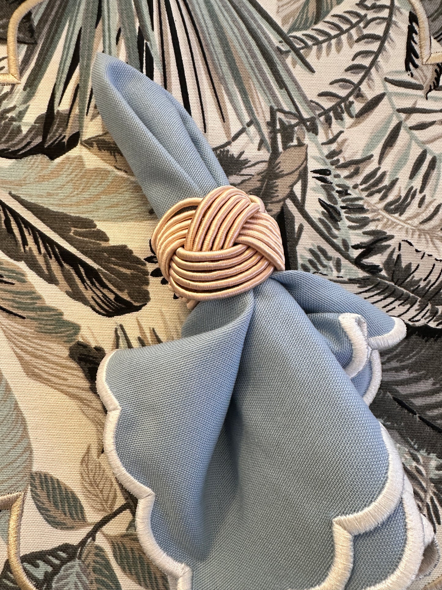 Lega Tovaglioli Nodo Beige Cipria