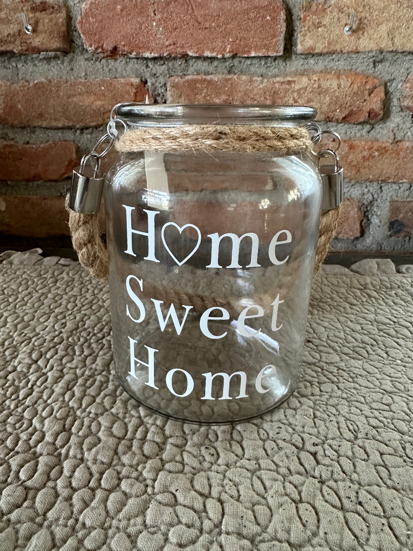 Vaso Vetro Home Sweet Home