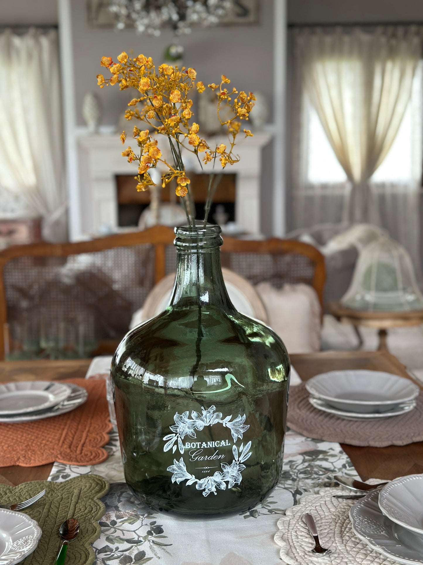 Ramo Fiore Gypsophila Con Fiorellini Colore Miele