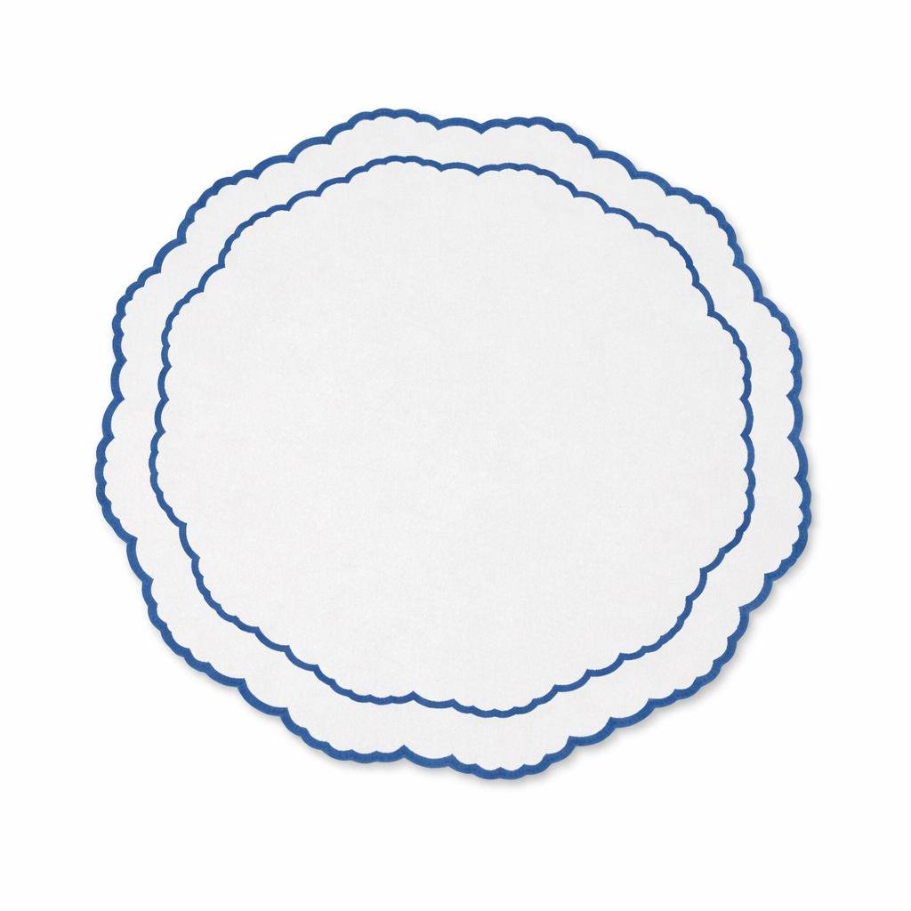 Tovaglietta Doppia Bianca/Azzurra Idrorepellente
