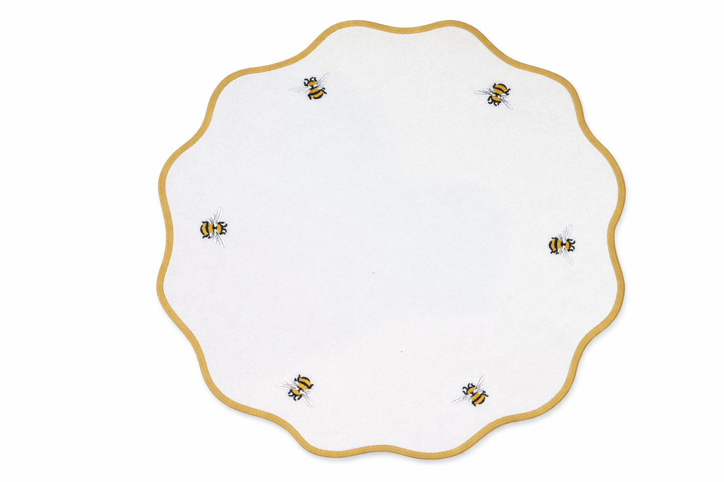 Tovaglietta Api Bianco/Giallo Idrorepellente