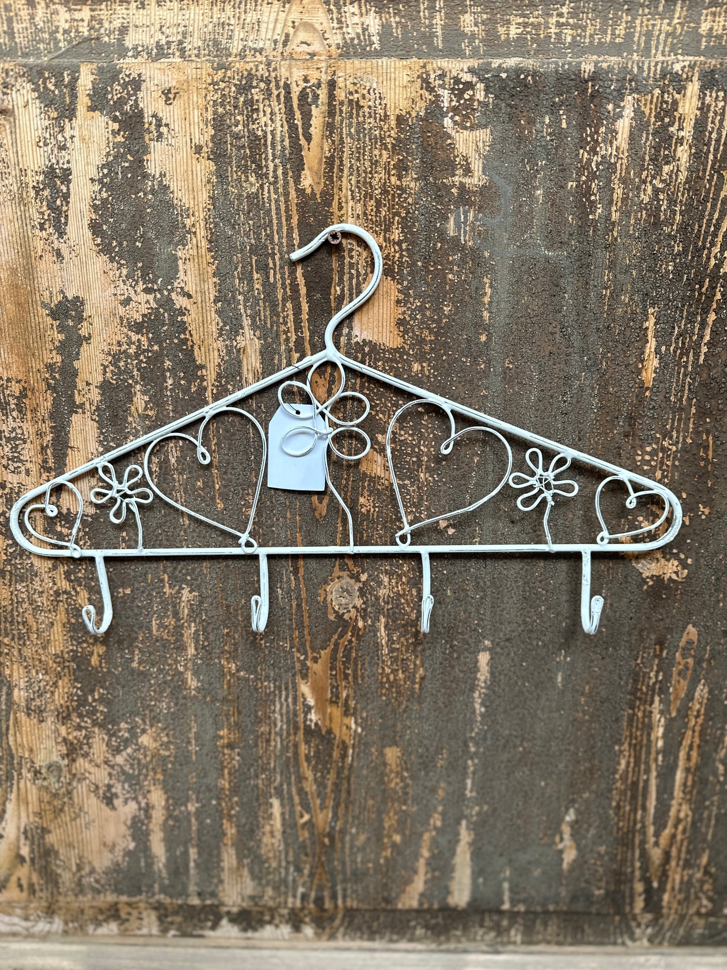 Appendiabiti Decorativo Con Ganci Bianco