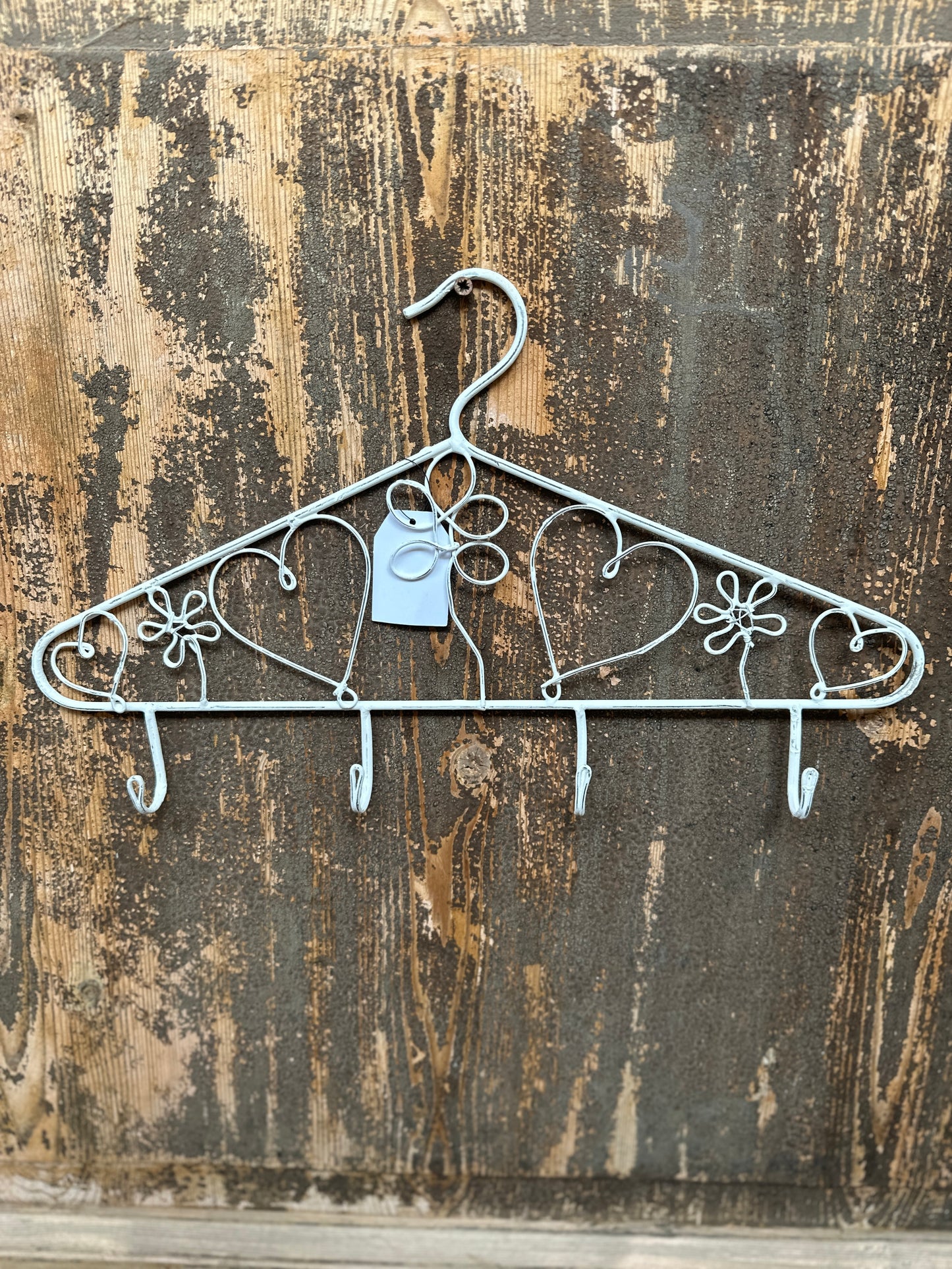 Appendiabiti Decorativo Con Ganci Bianco