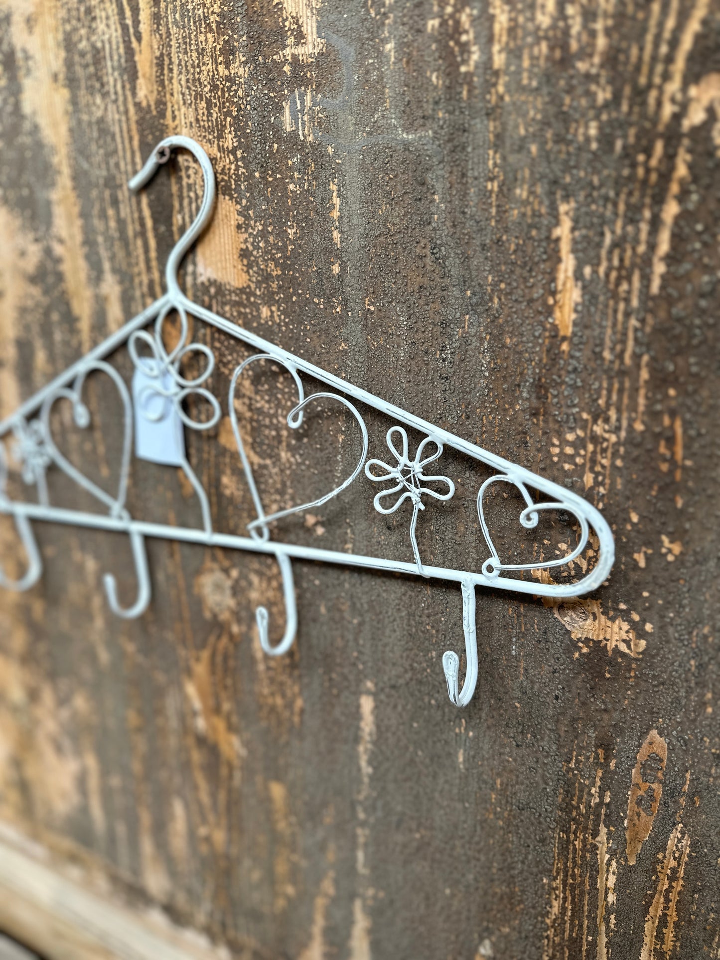 Appendiabiti Decorativo Con Ganci Bianco