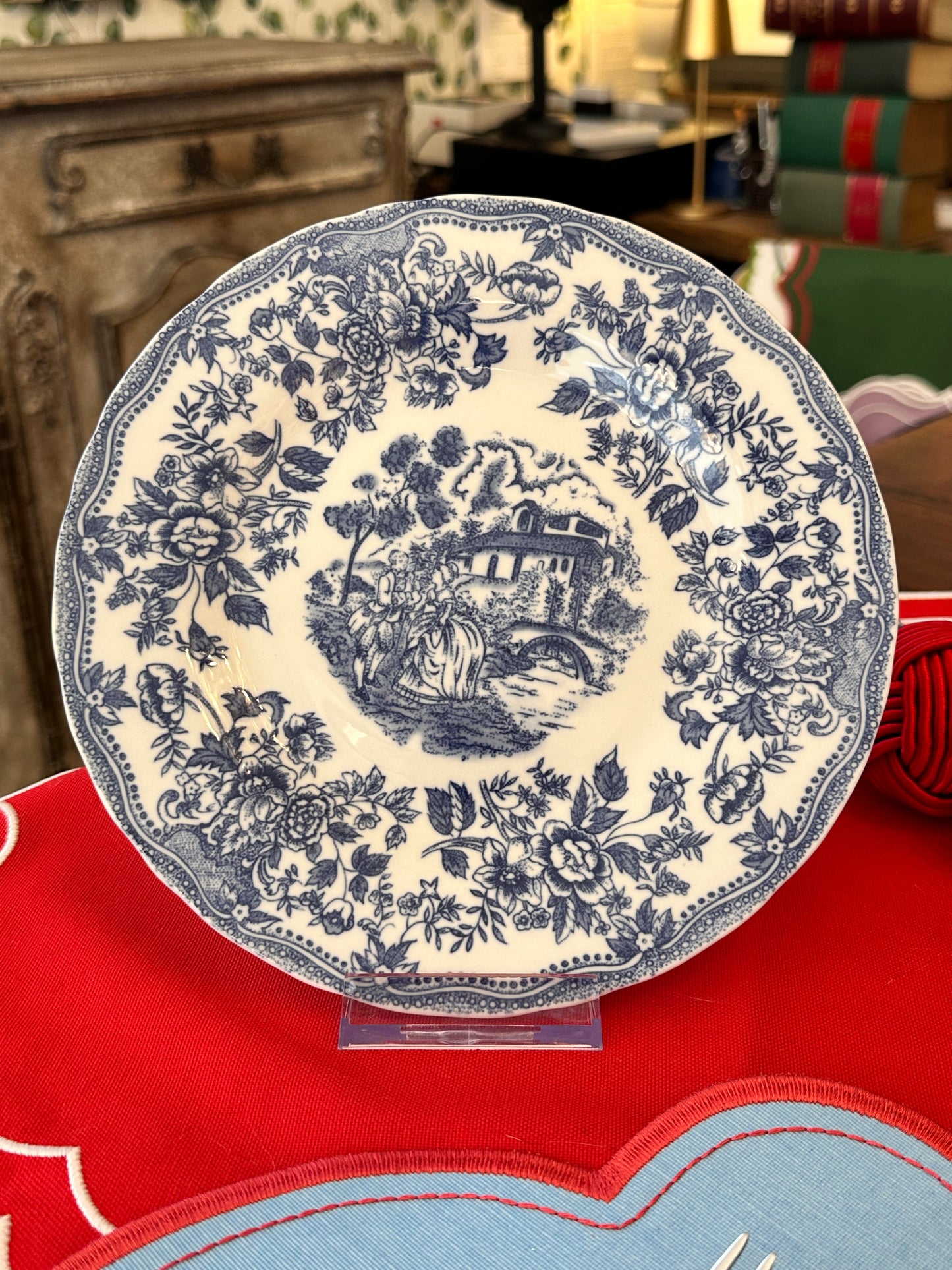 Servizio Piatti Inglese Blu