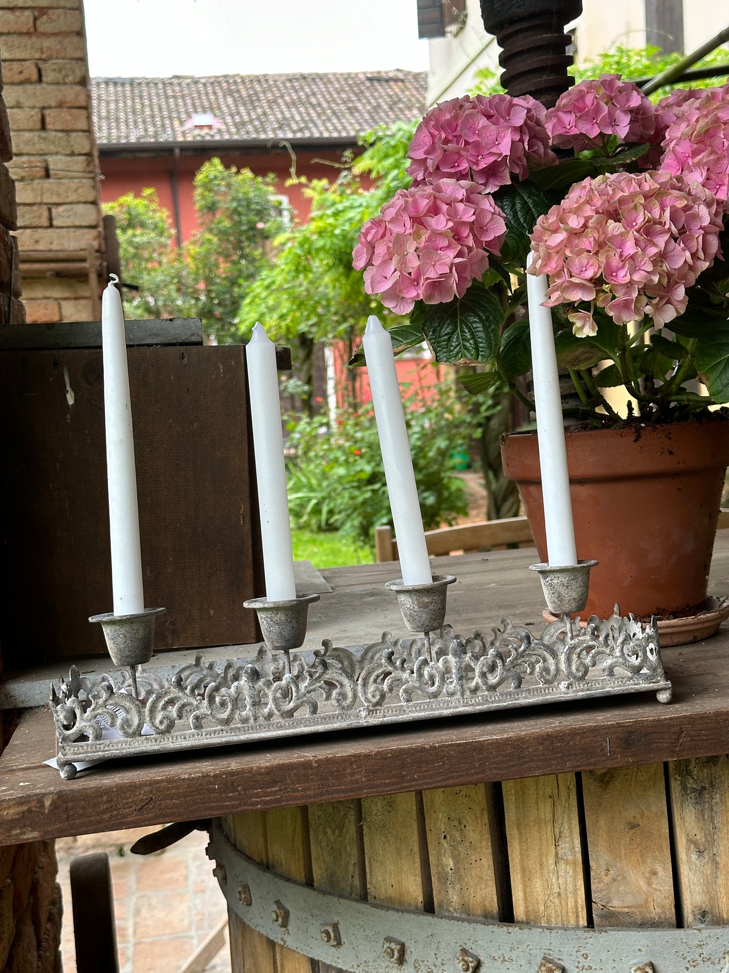 Candelabro A Quattro Con Vassoio