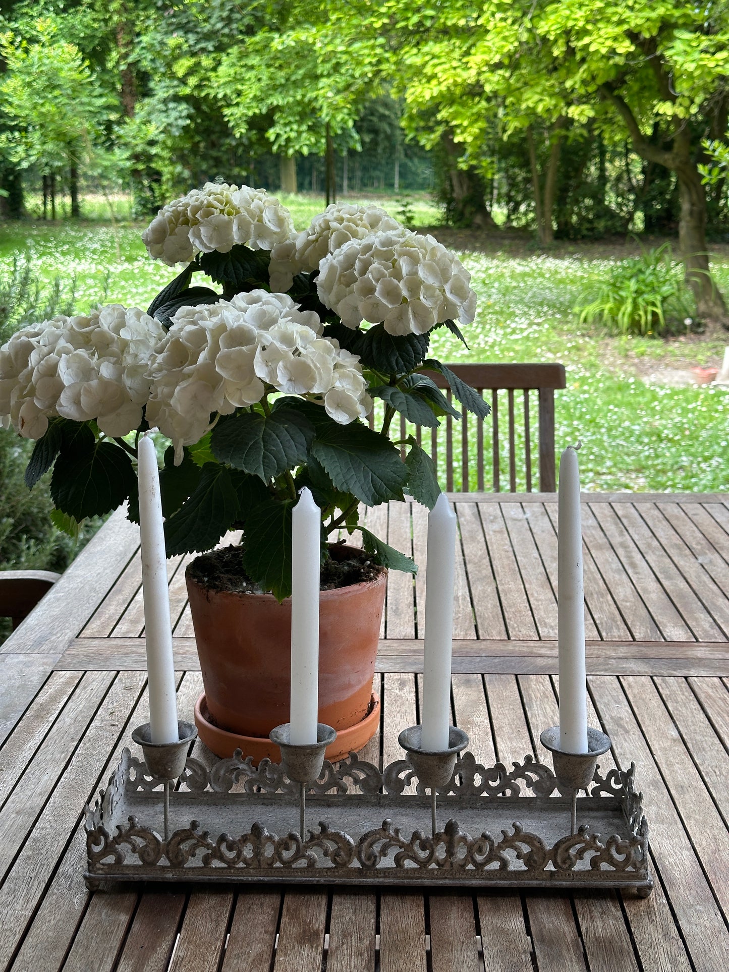 Candelabro A Quattro Con Vassoio