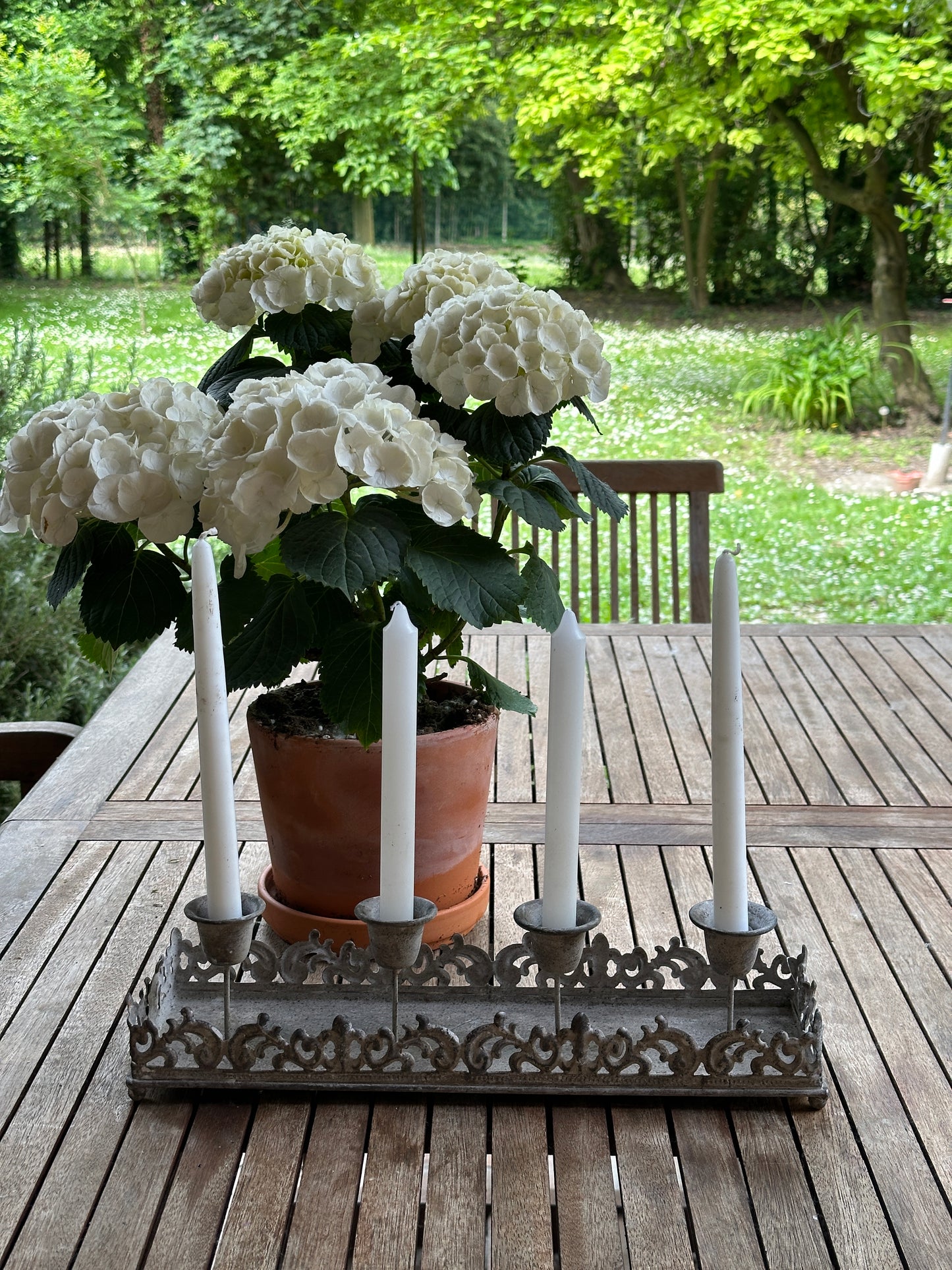 Candelabro A Quattro Con Vassoio