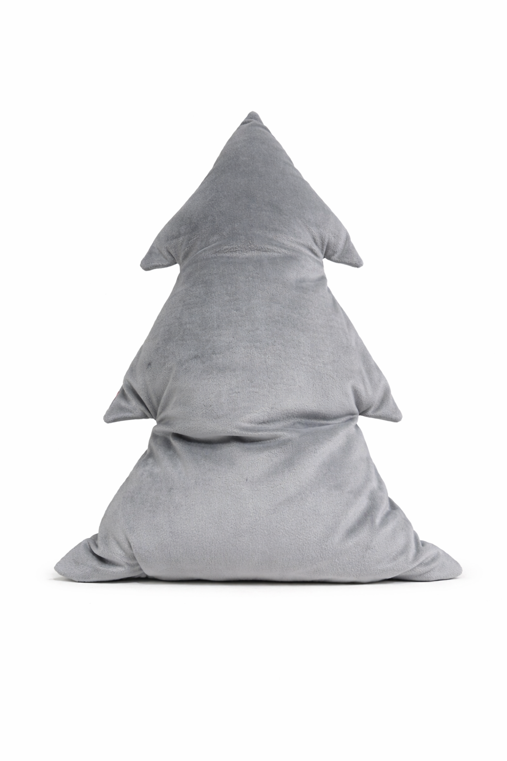 Cuscino Tartan Grigio Albero Natale Ricamato Merry Christmas