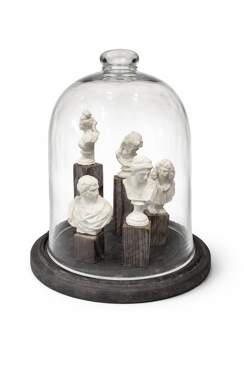 Cloche Con Busti In Gesso