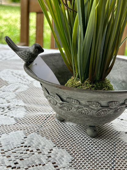 Vaschetta Con Uccellino Decorato