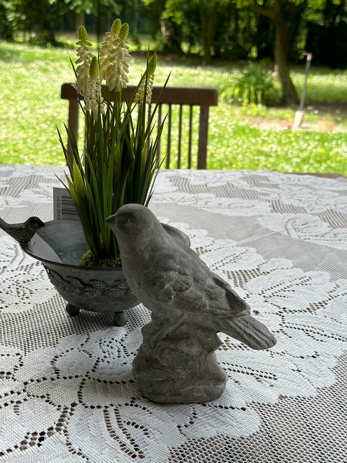 Uccellino Decorativo Su Piedistallo