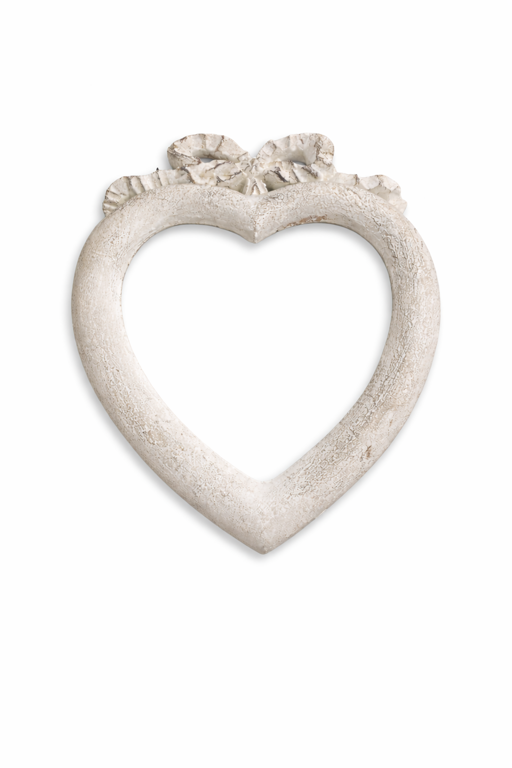 Cornice A Cuore Nodo D'Amore Bianca