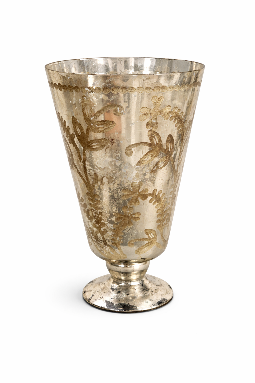 Vaso Argento Anticato Decorato