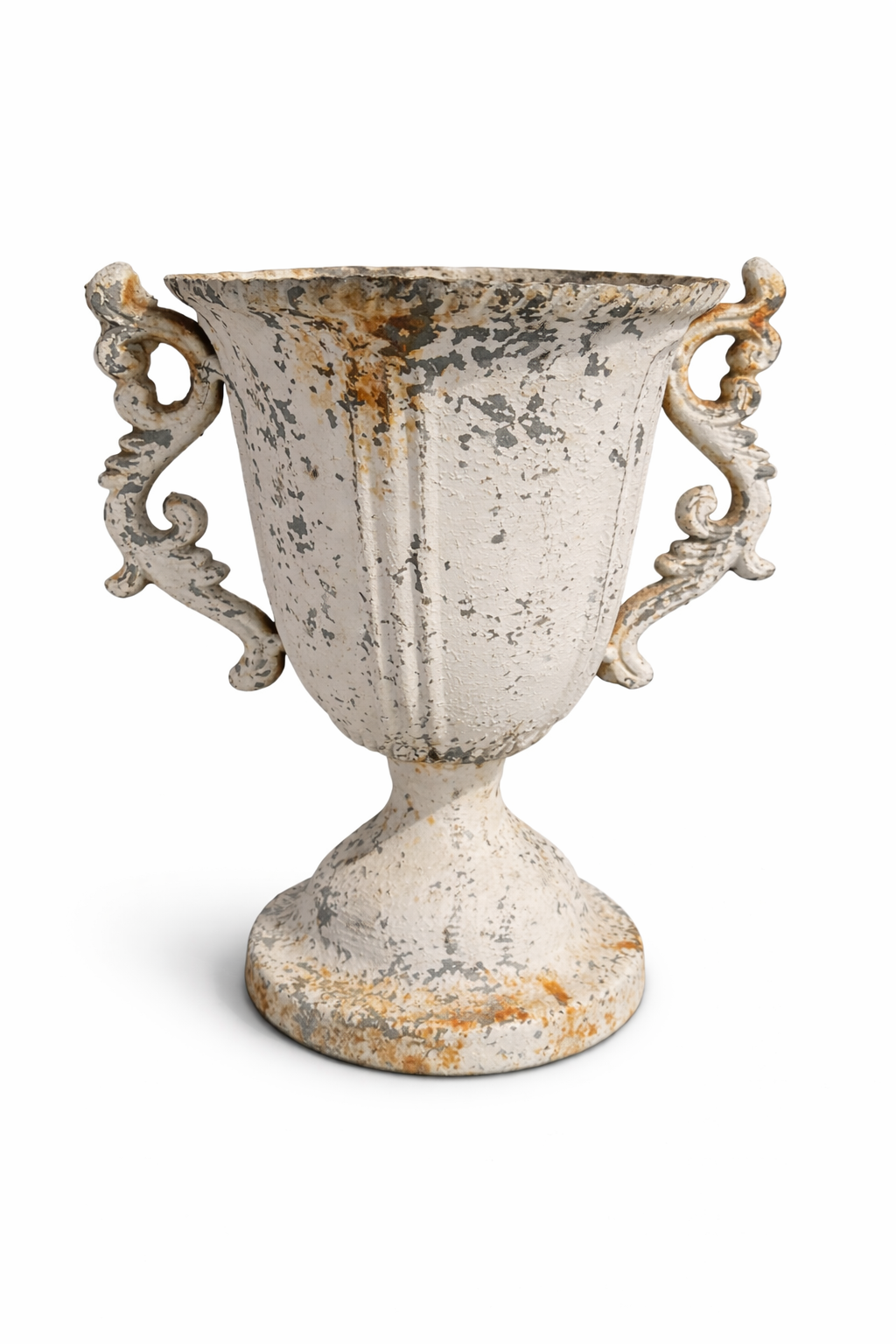 Vaso Metallo Decorato con Maniglie