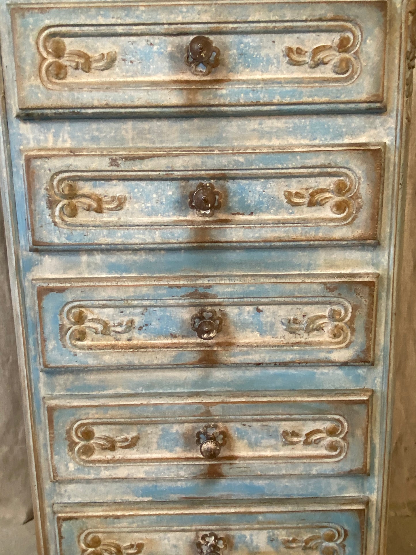 Cassettiera Provenzale Decorata