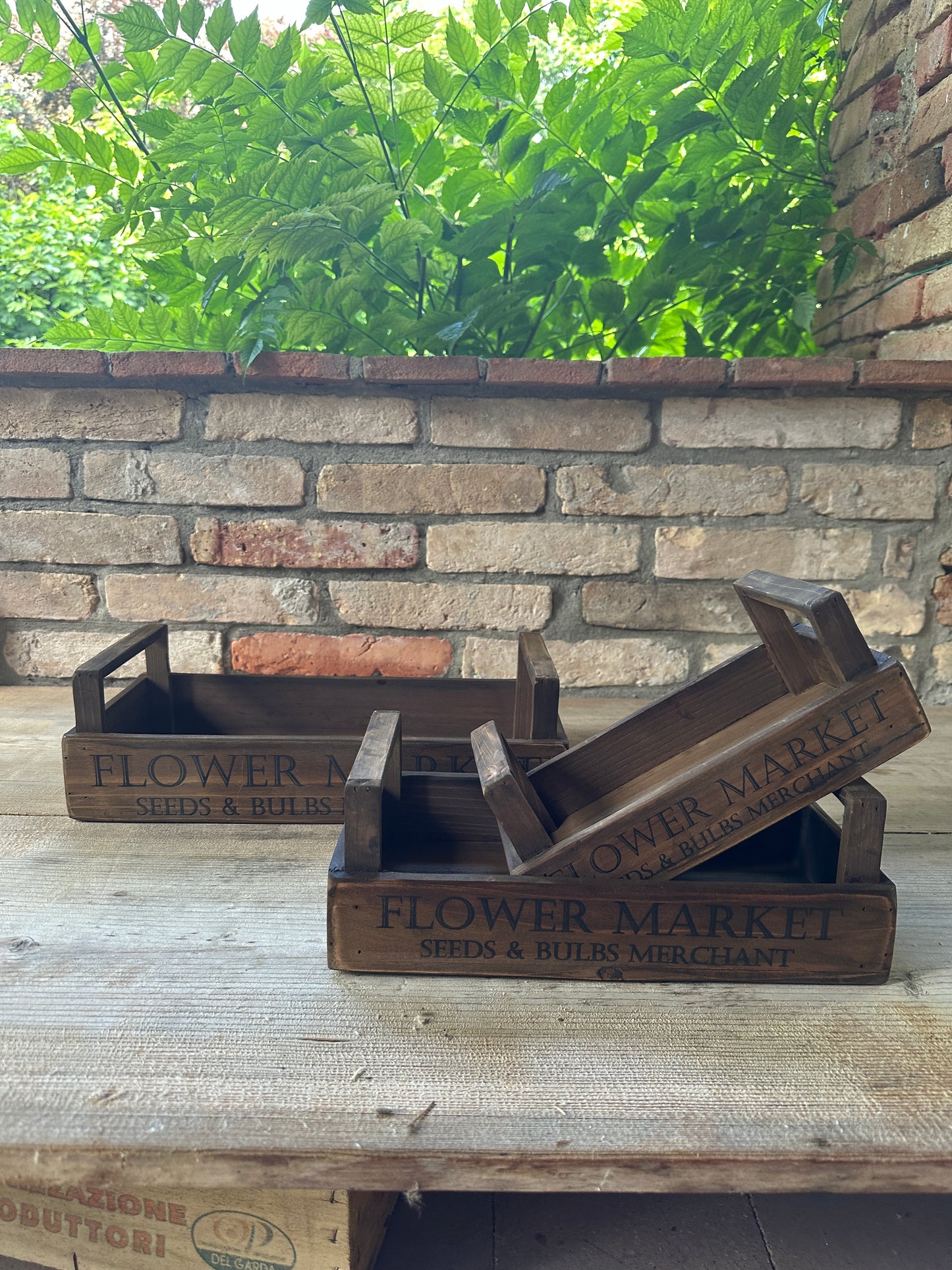 Scatola Legno Flower Market