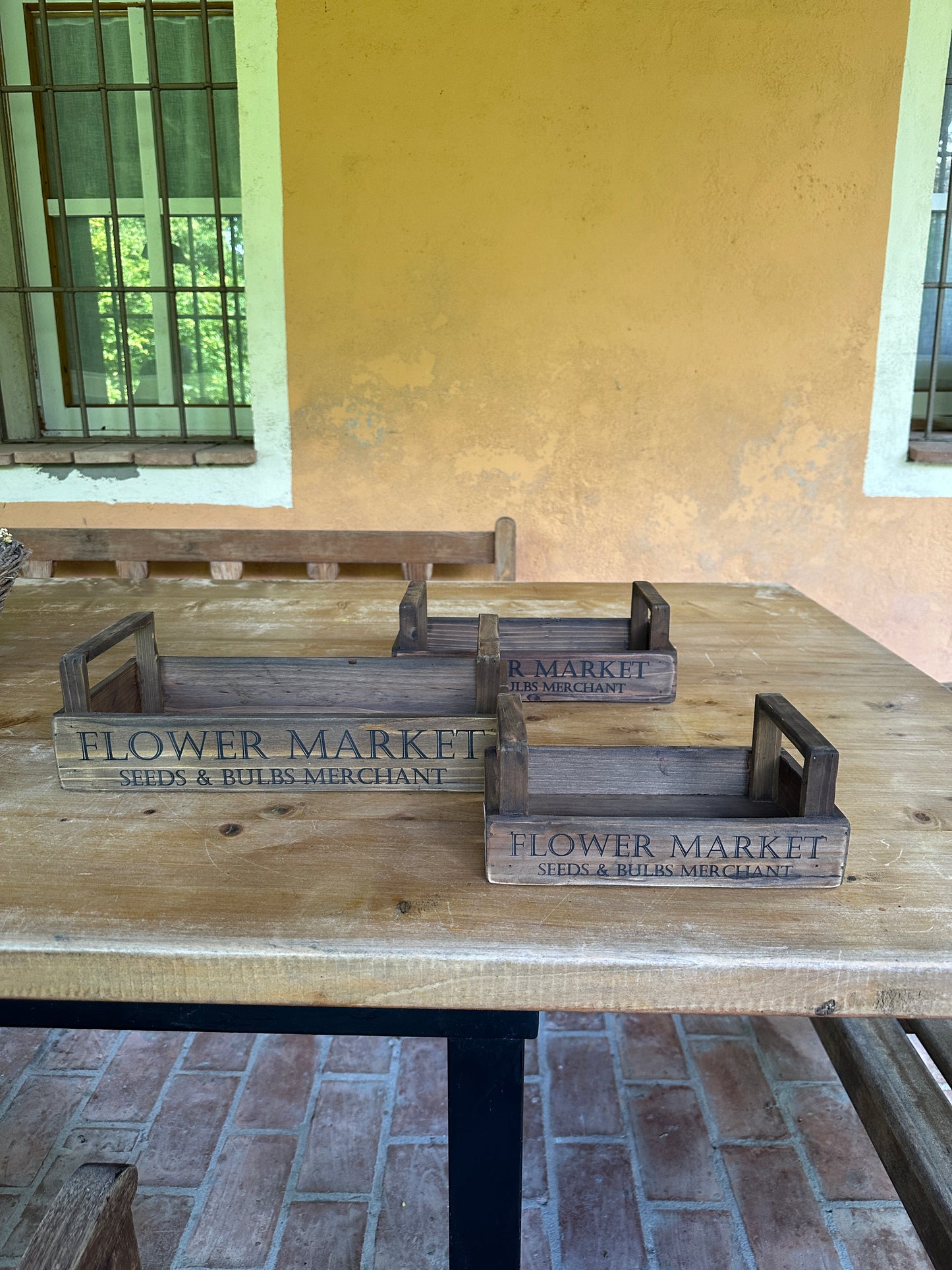 Scatola Legno Flower Market