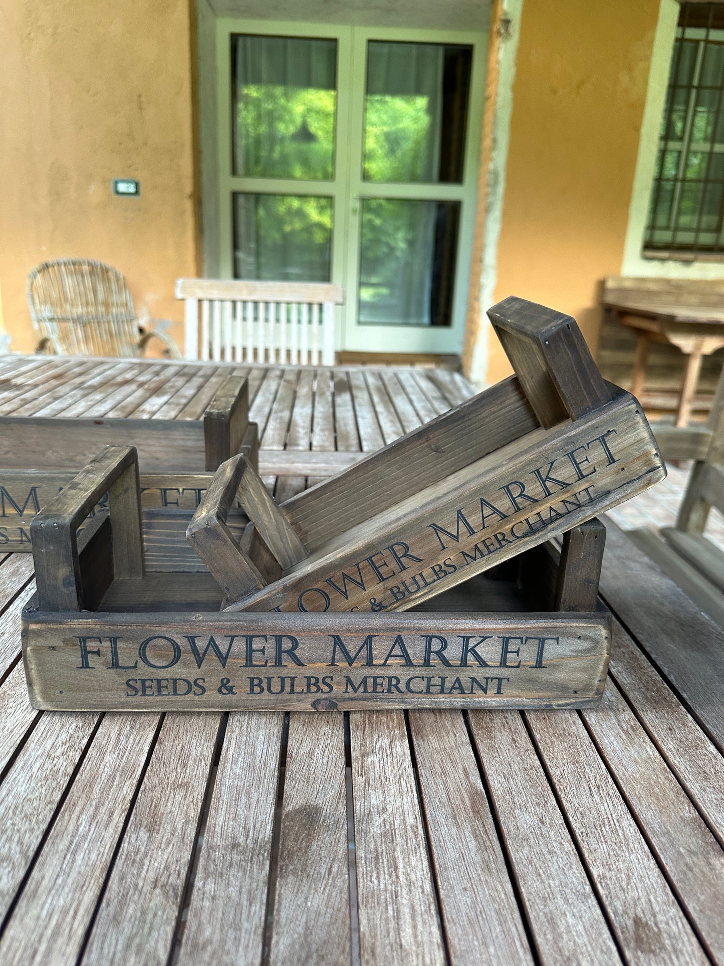 Scatola Legno Flower Market