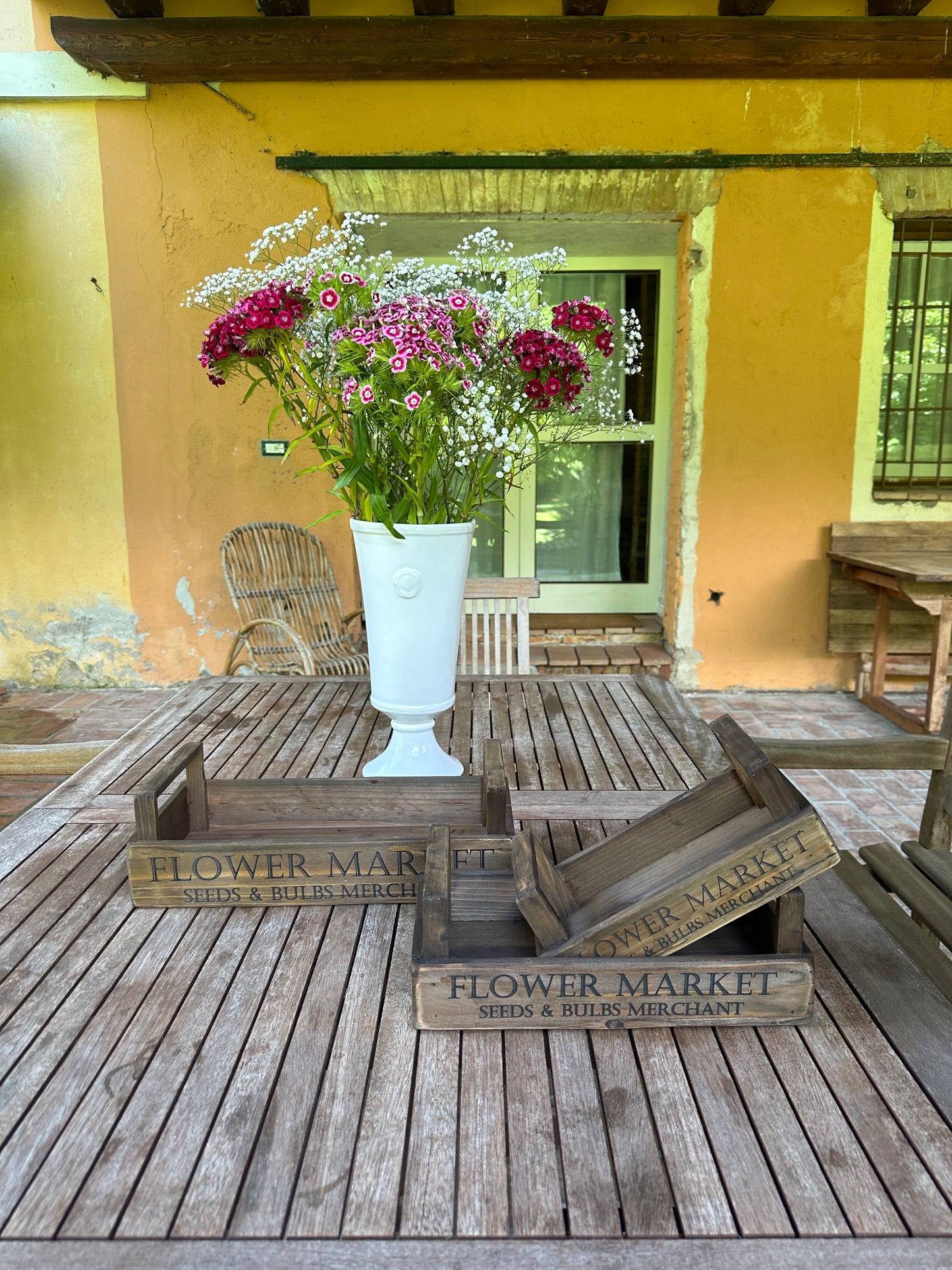 Scatola Legno Flower Market