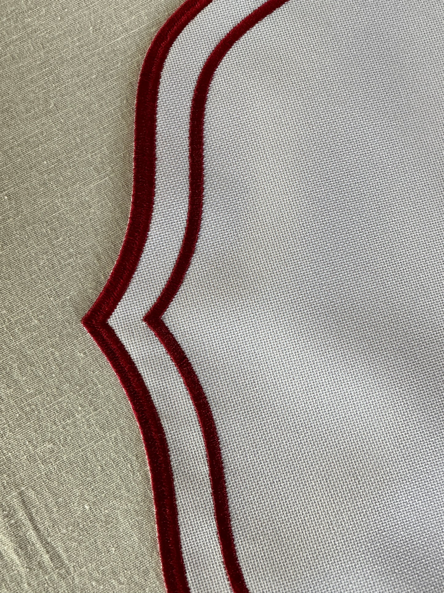 Tovaglietta Rosa/Rosso Double Idrorepellente