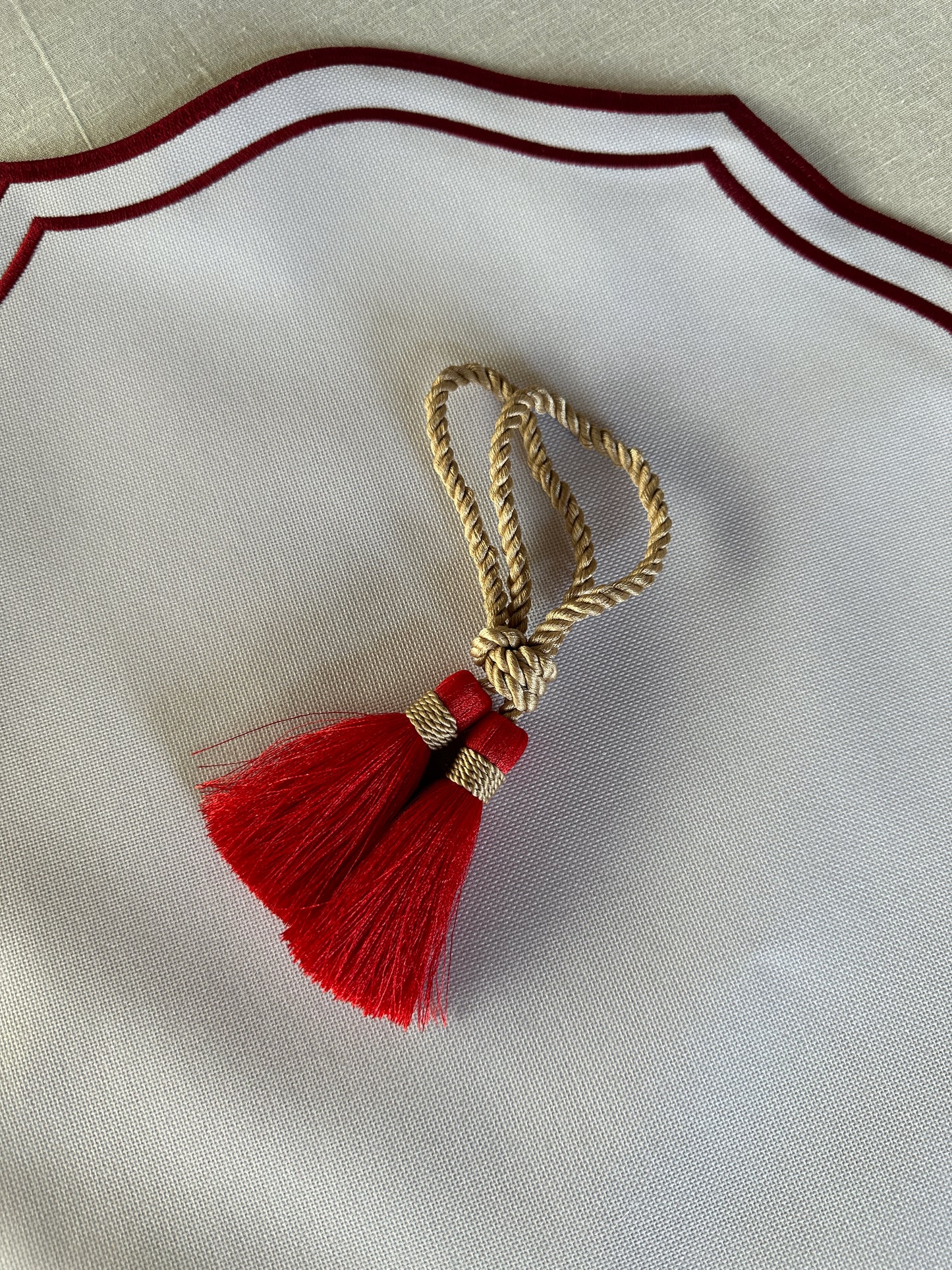 Tovaglietta Rosa/Rosso Double Idrorepellente