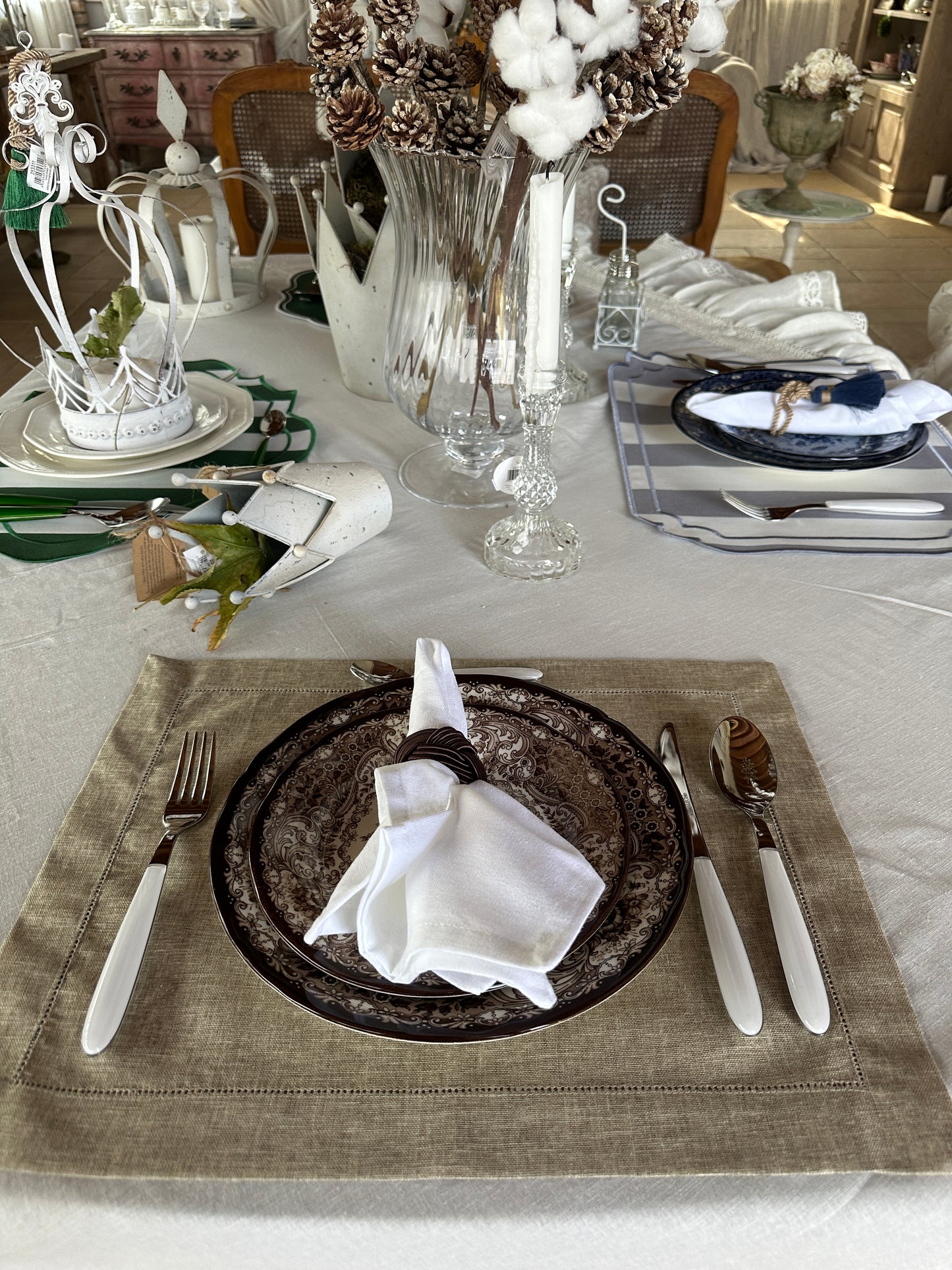 Tovaglietta Lino Beige Rettangolare