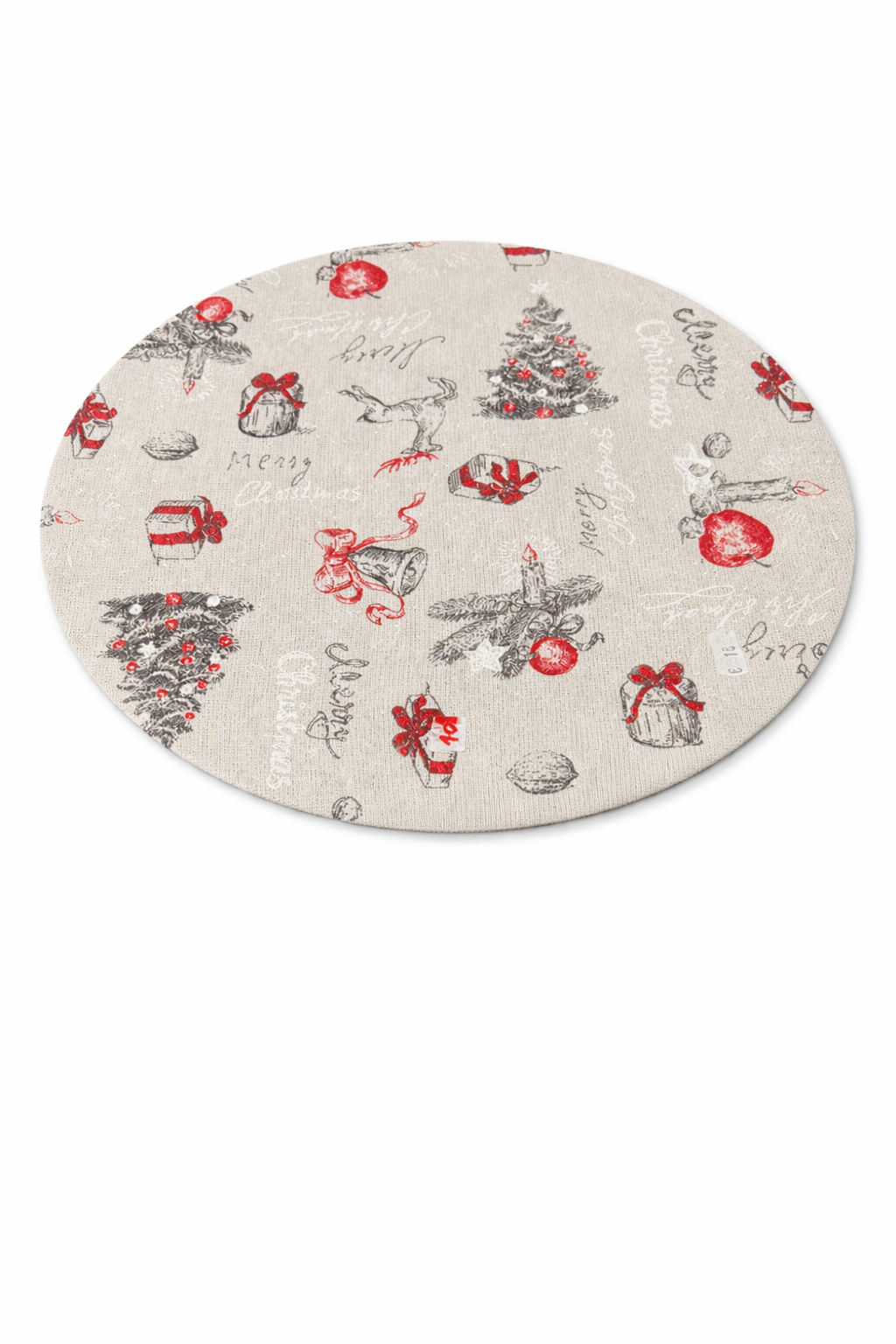 Sottopiatto Beige Merry Christmas