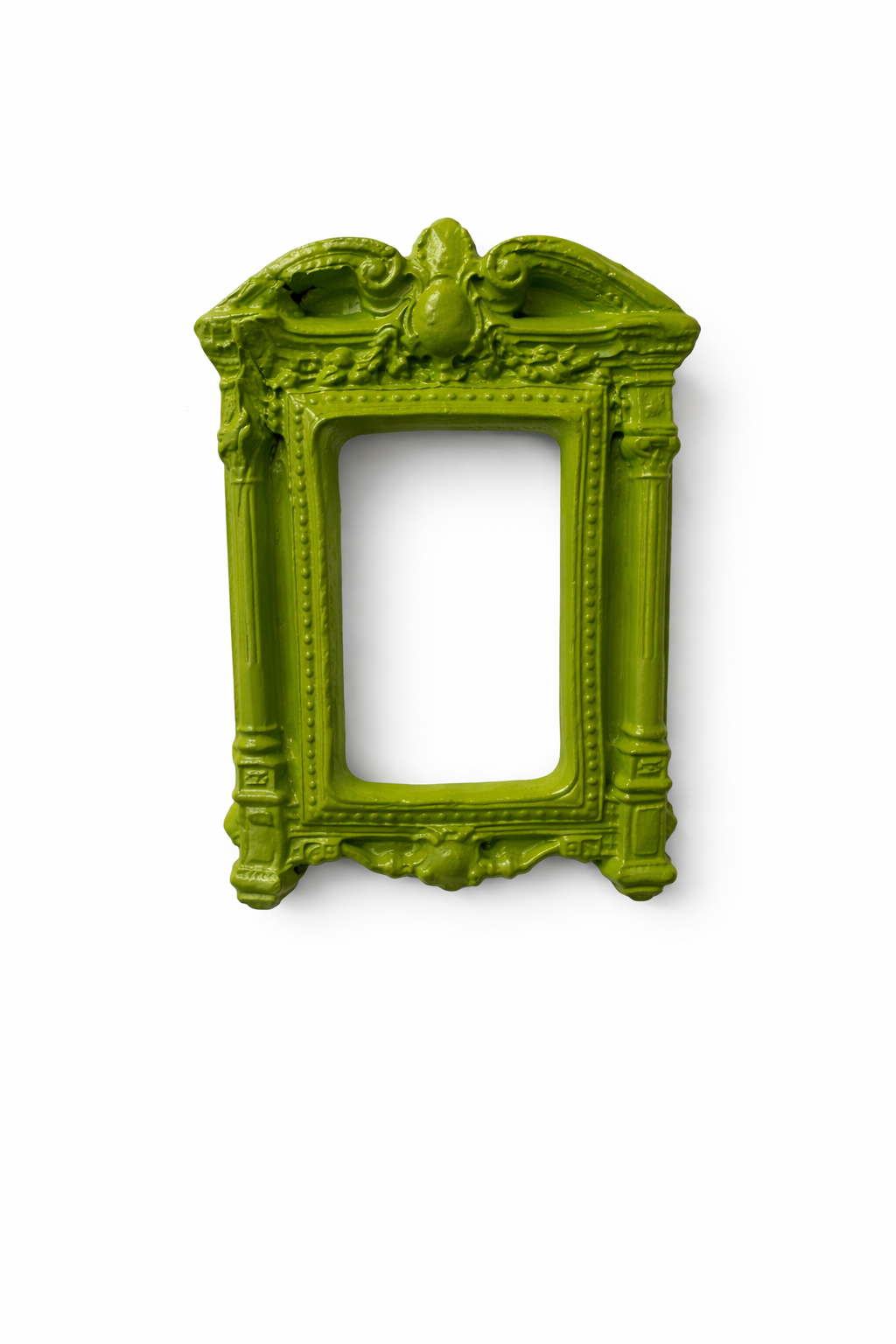 Cornice Rettangolare Decori Verde Acido