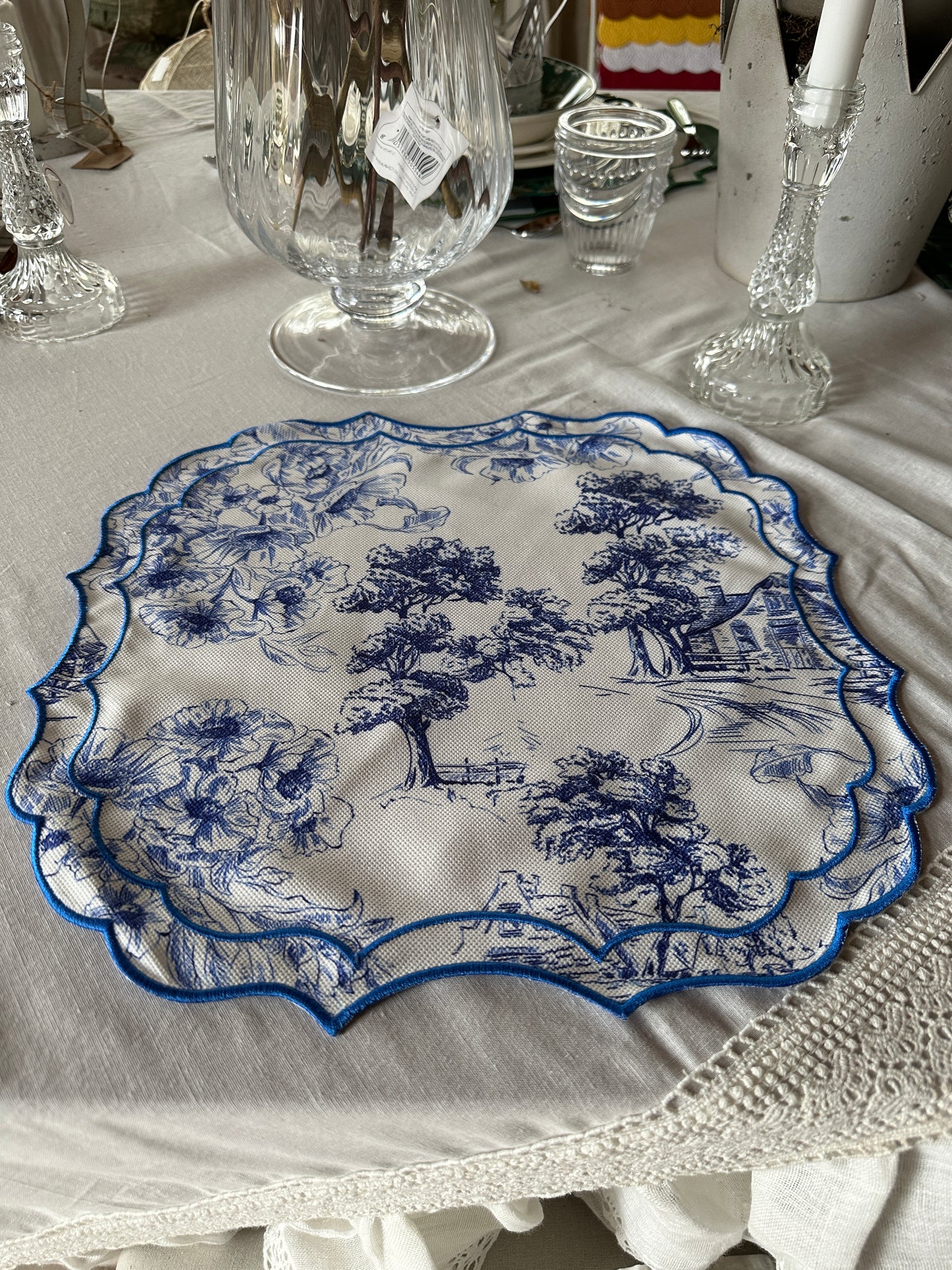Tovaglietta Bluette Toile De Jouy