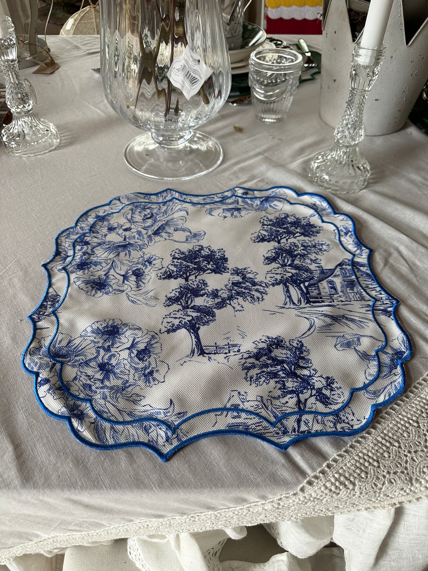 Tovaglietta Bluette Toile De Jouy