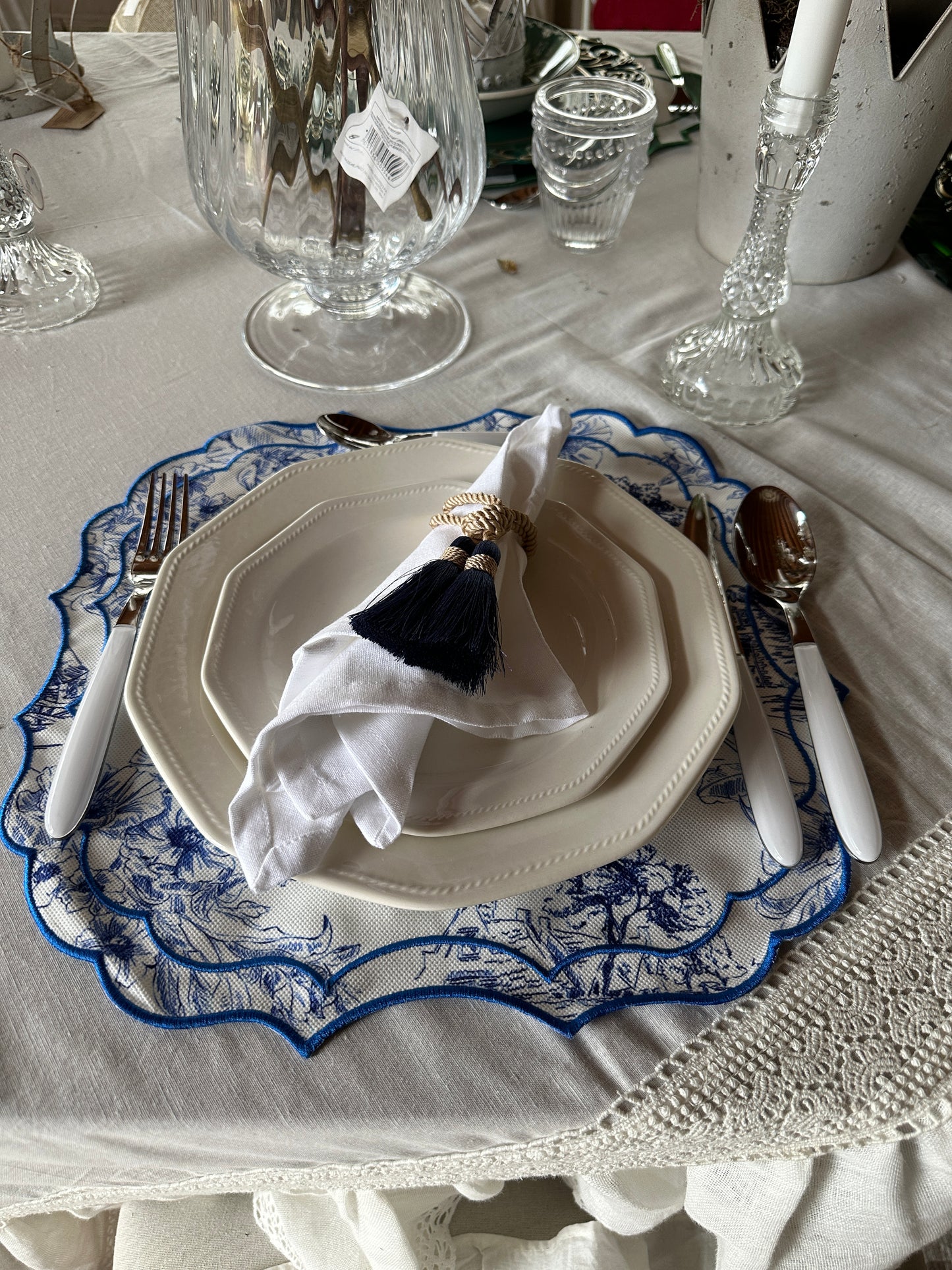 Tovaglietta Bluette Toile De Jouy