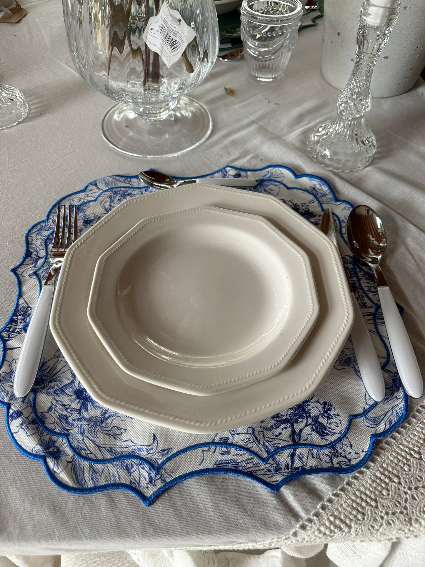 Tovaglietta Bluette Toile De Jouy
